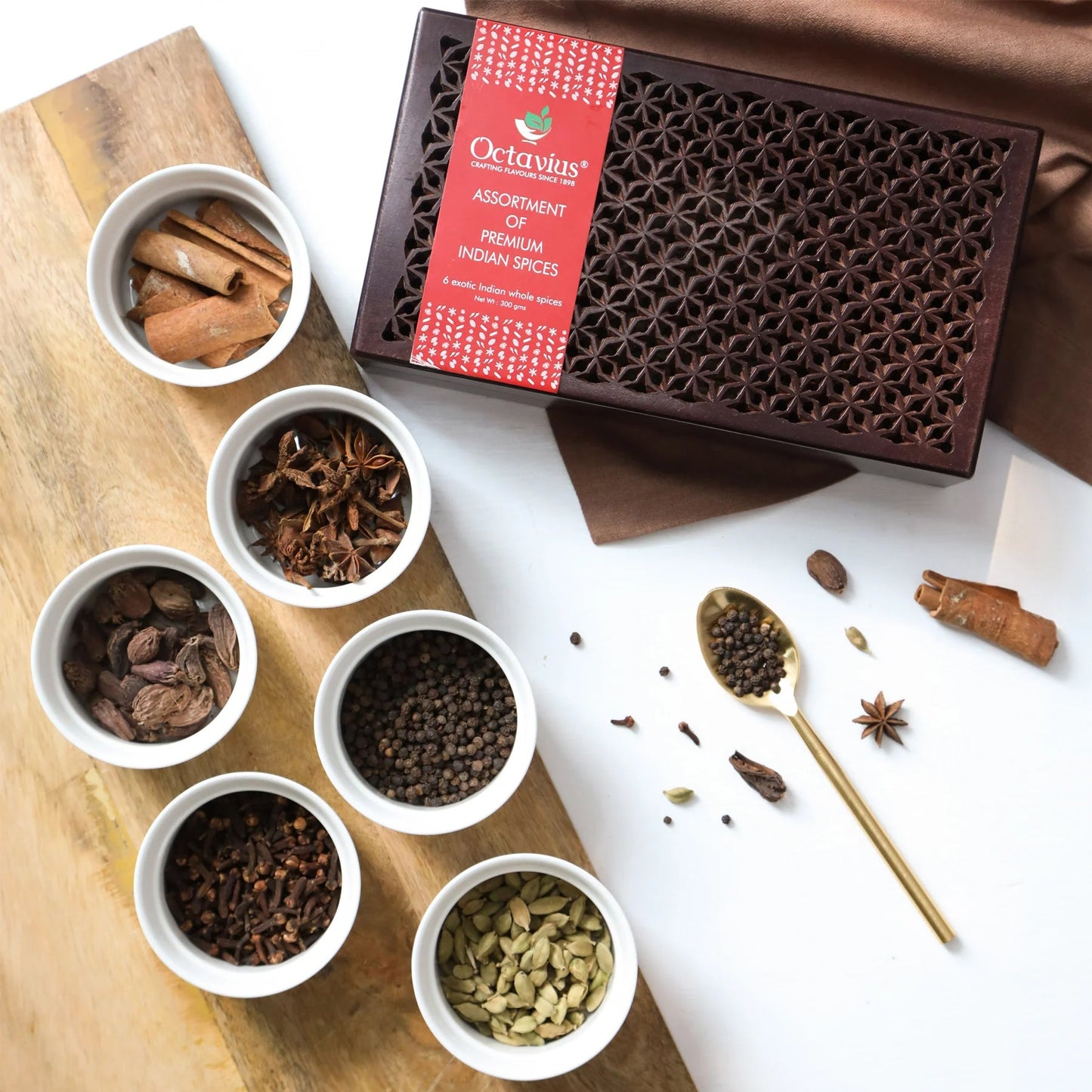 Indian Spice Collection-6 Assorted Indian Whole Spices 1200g