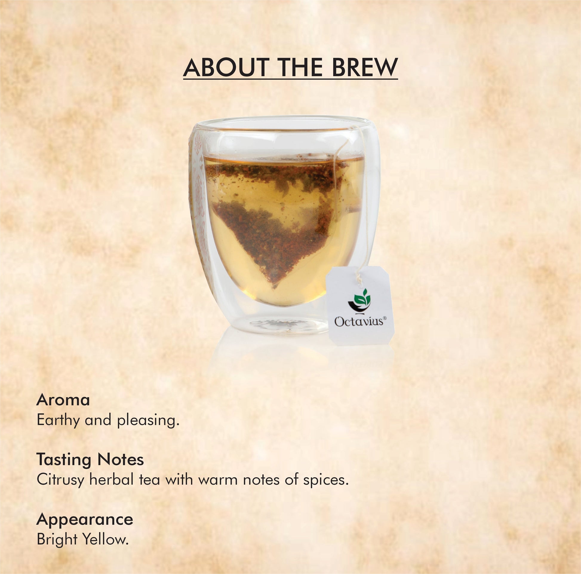 Spiced Turmeric Herbal - 20 Enveloped Pyramid Tea Bags 200g