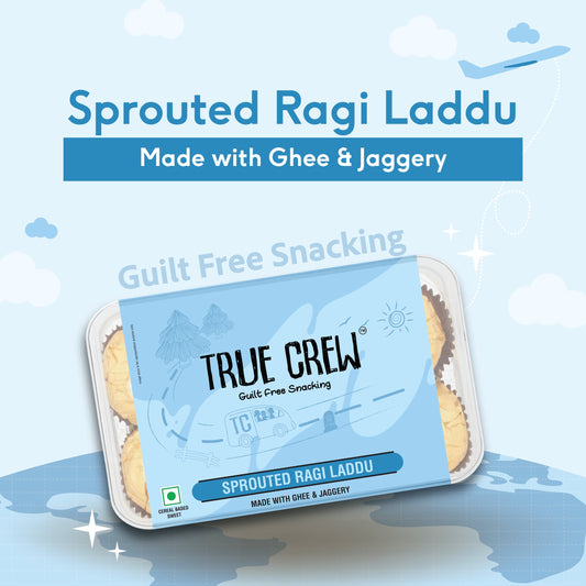 TRUE CREW - Sprouted Ragi Laddu, 180 g 180g