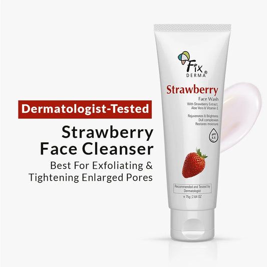 【Fixderma】 Strawberry Face Wash｜ストロベリー フェイスウォッシュ｜75g