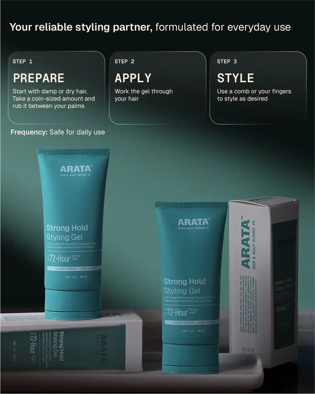 Strong Hold Styling Gel - 50 ml 50 ml
