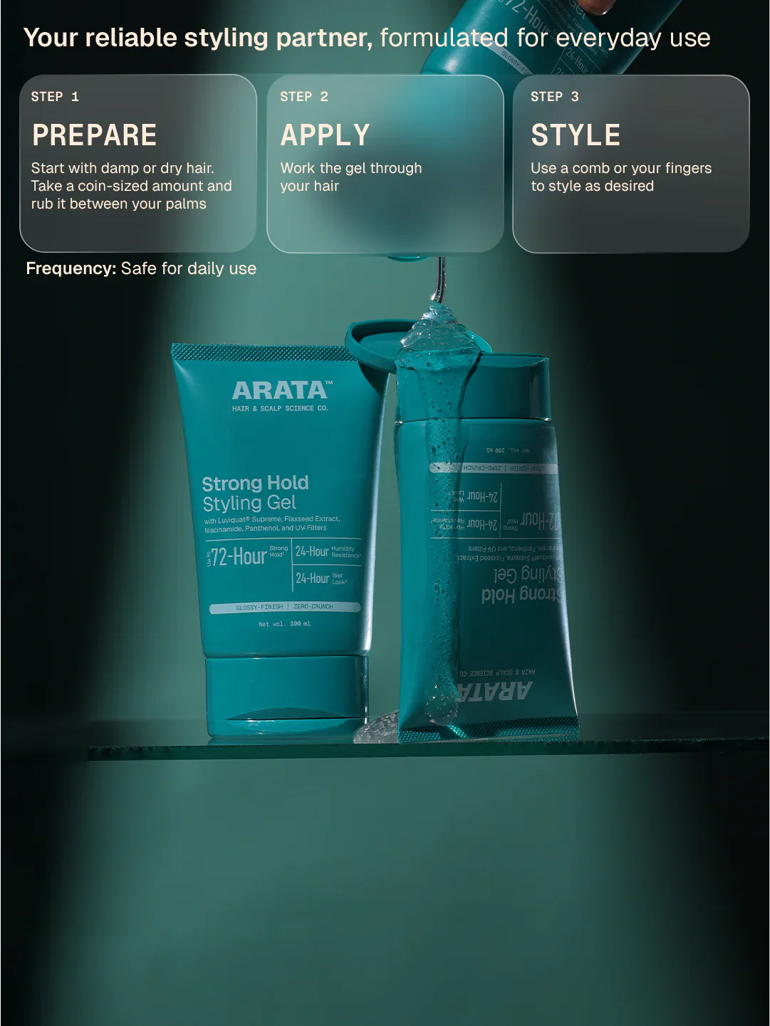 Strong Hold Styling Gel - 100 ml 100 ml