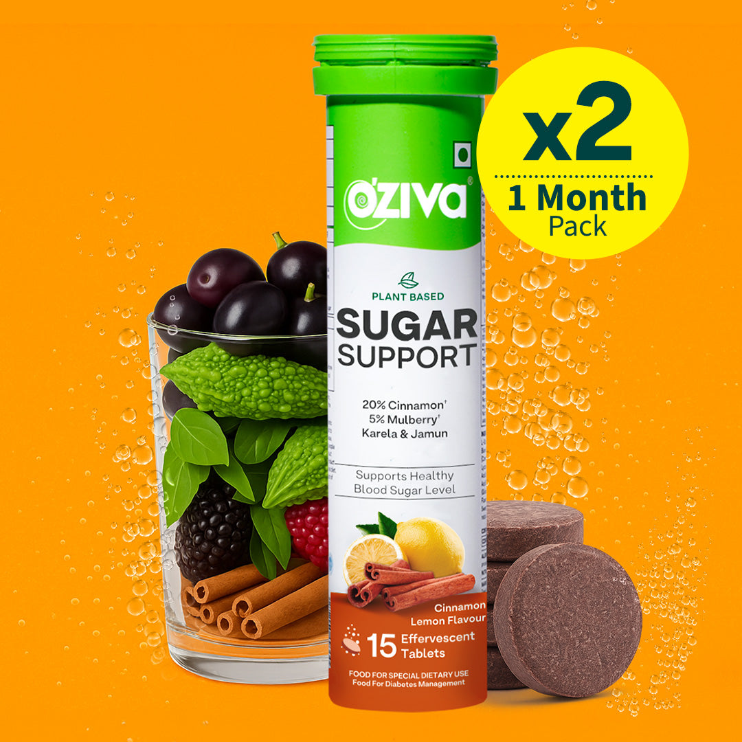 Sugar Support Effervescent For Blood Sugar Management With Reducose® Cinnamon Lemon / Starter Pack