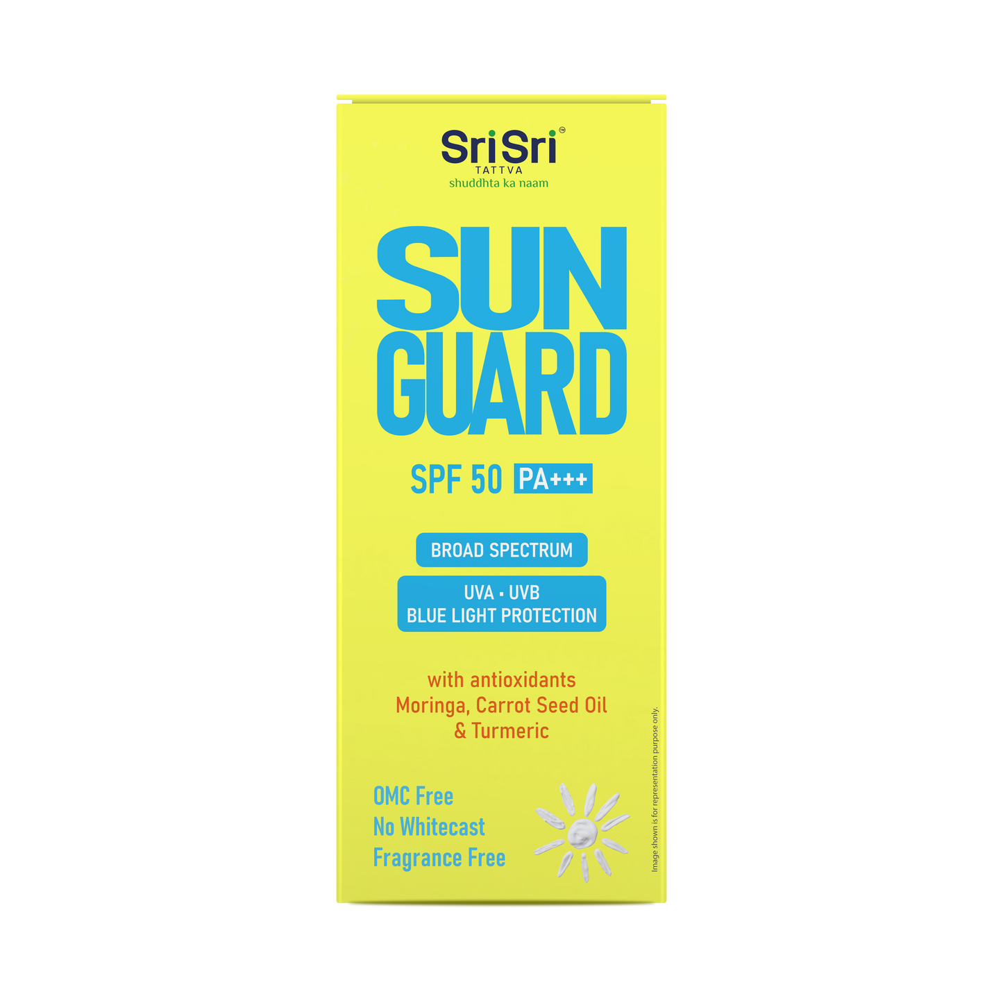 Sunguard, SPF 50 PA +++ | With Anti Oxidants Moringa, Carrot Seed Oil & Turmeric | 50 g 50g