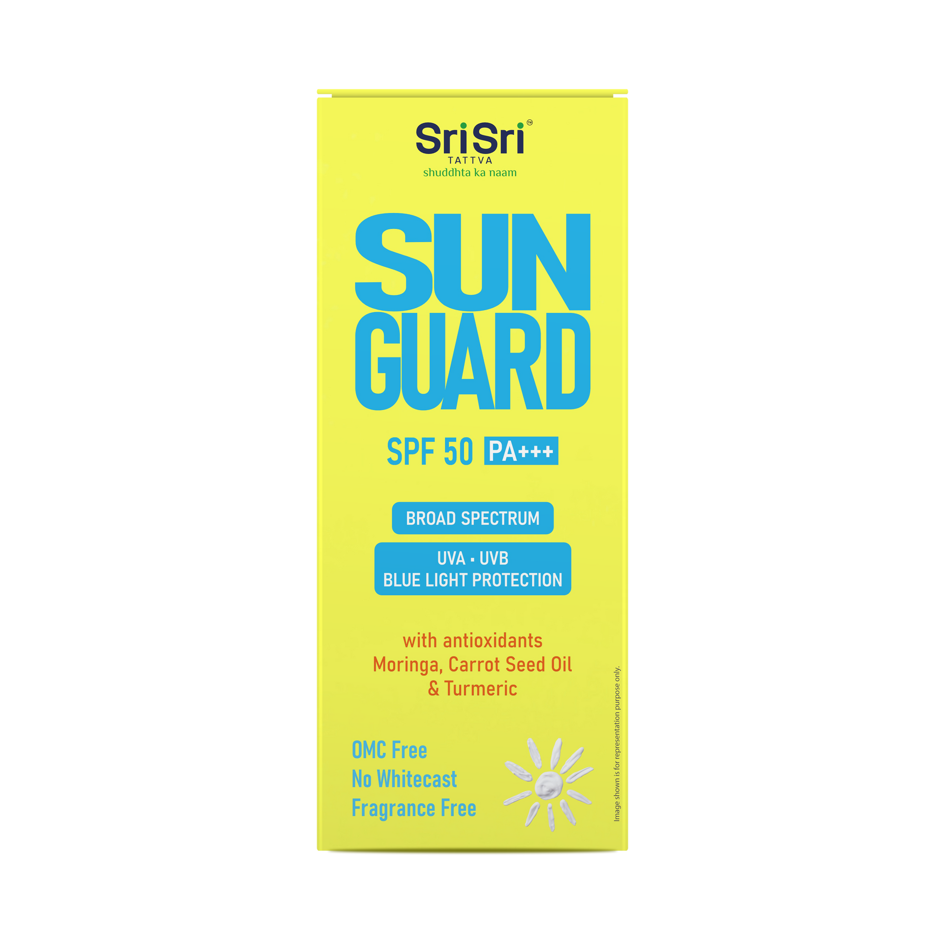 Sunguard, SPF 50 PA +++ | With Anti Oxidants Moringa, Carrot Seed Oil & Turmeric | 50 g 50g