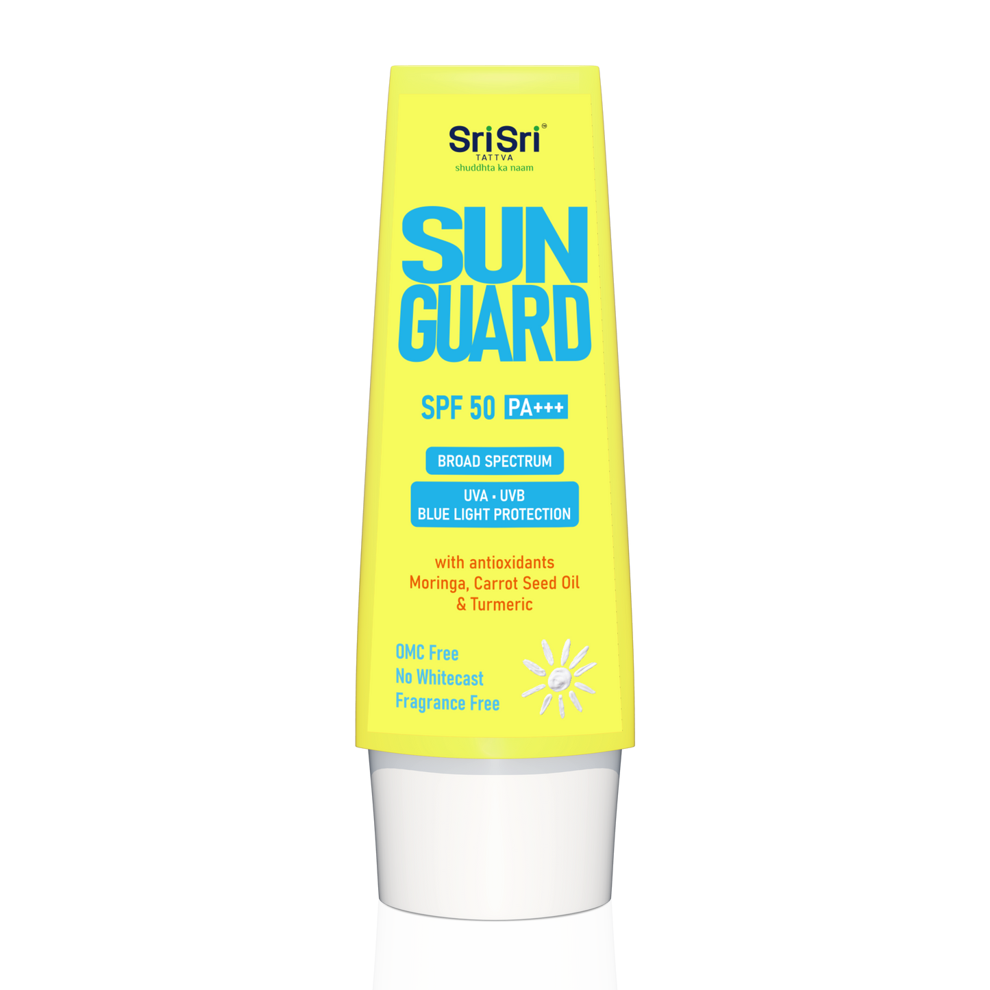 Sunguard, SPF 50 PA +++ | With Anti Oxidants Moringa, Carrot Seed Oil & Turmeric | 50 g 50g