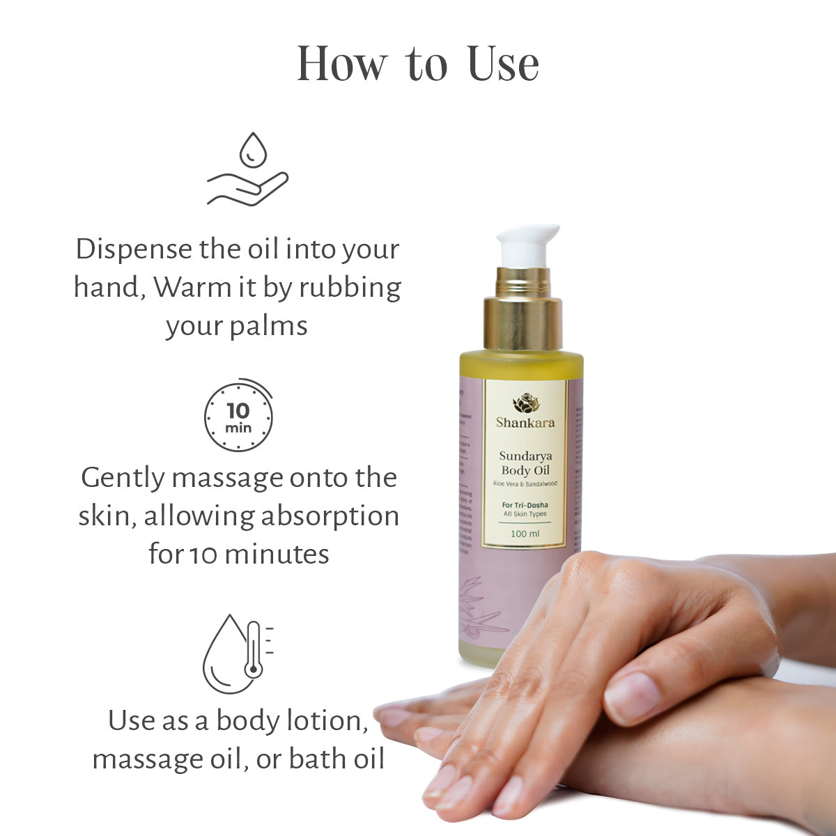 Sundarya Body Oil, by Shankara - 100 ml 100ml