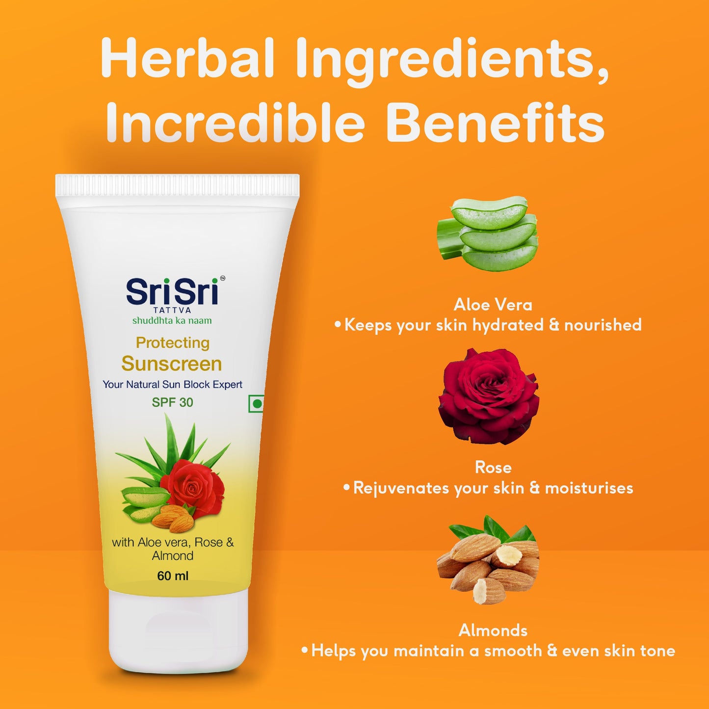 Protecting Sunscreen Cream - Natural Sun Block Expert, 60 ml 60ml