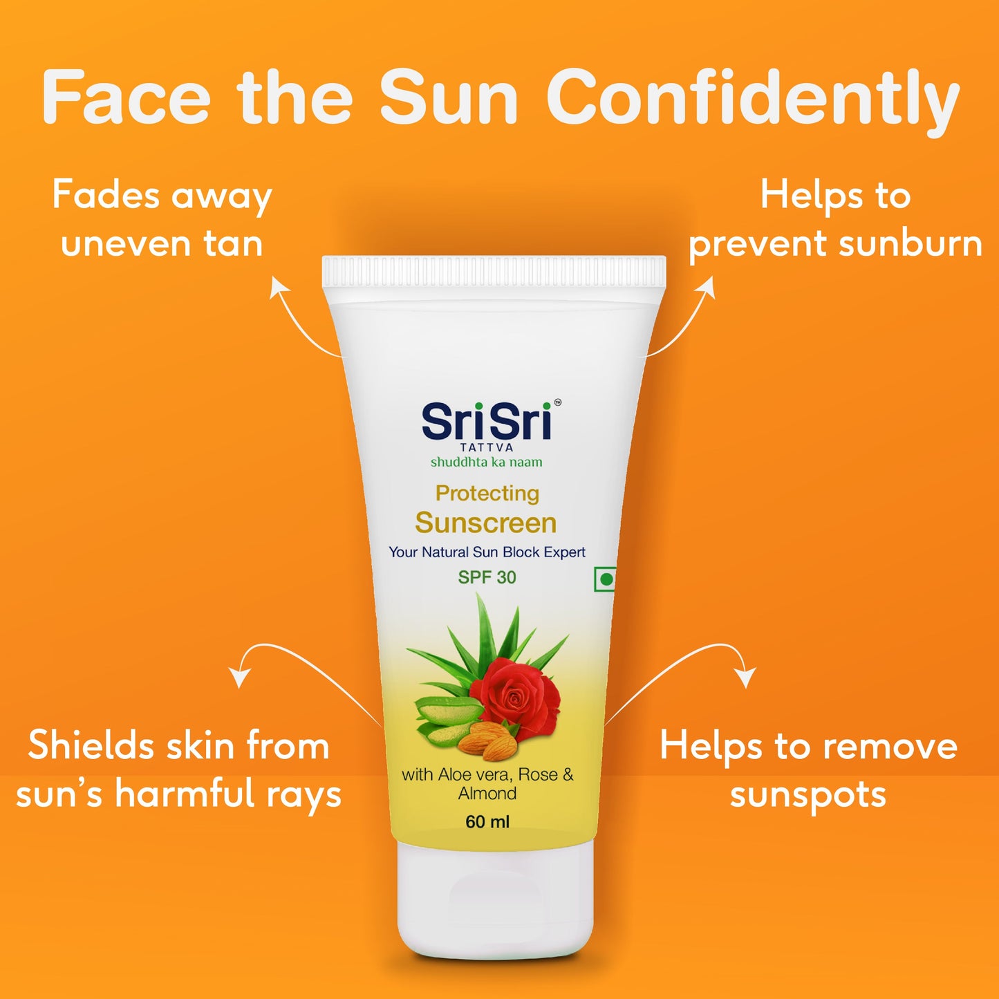 Protecting Sunscreen Cream - Natural Sun Block Expert, 60 ml 60ml