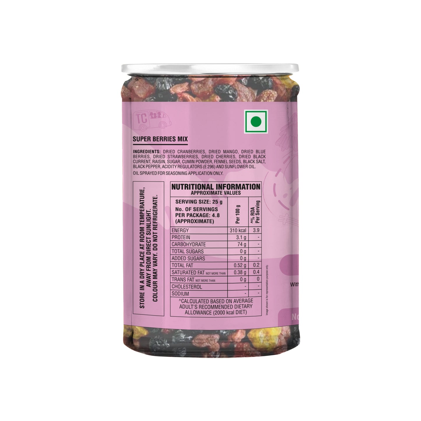 TRUE CREW Super Berries Mix 120 g Jar 120g