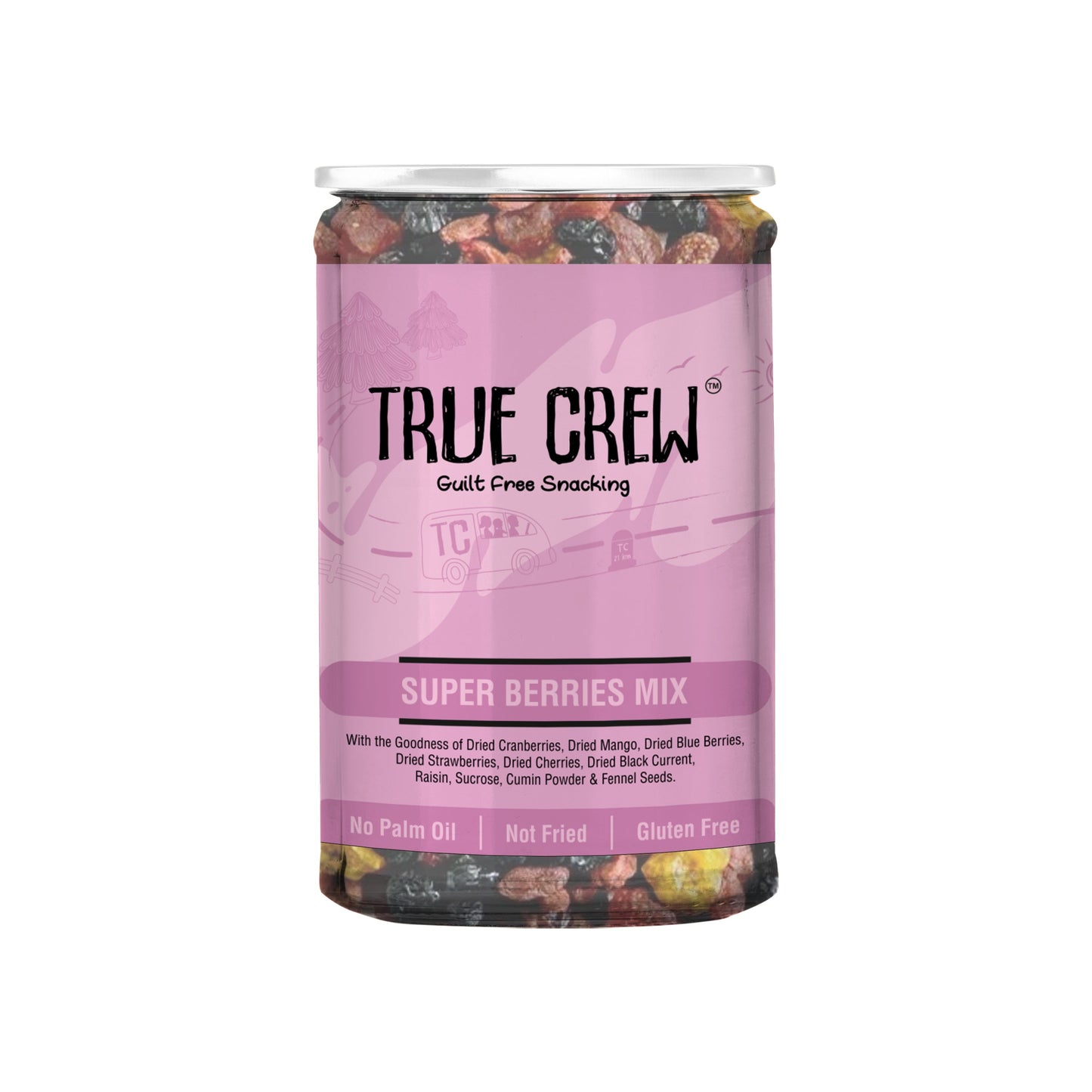 TRUE CREW Super Berries Mix 120 g Jar 120g
