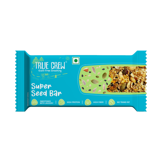 TRUE CREW - Super Seed Bar, 25 g Each (Pack of 10) 25gx10