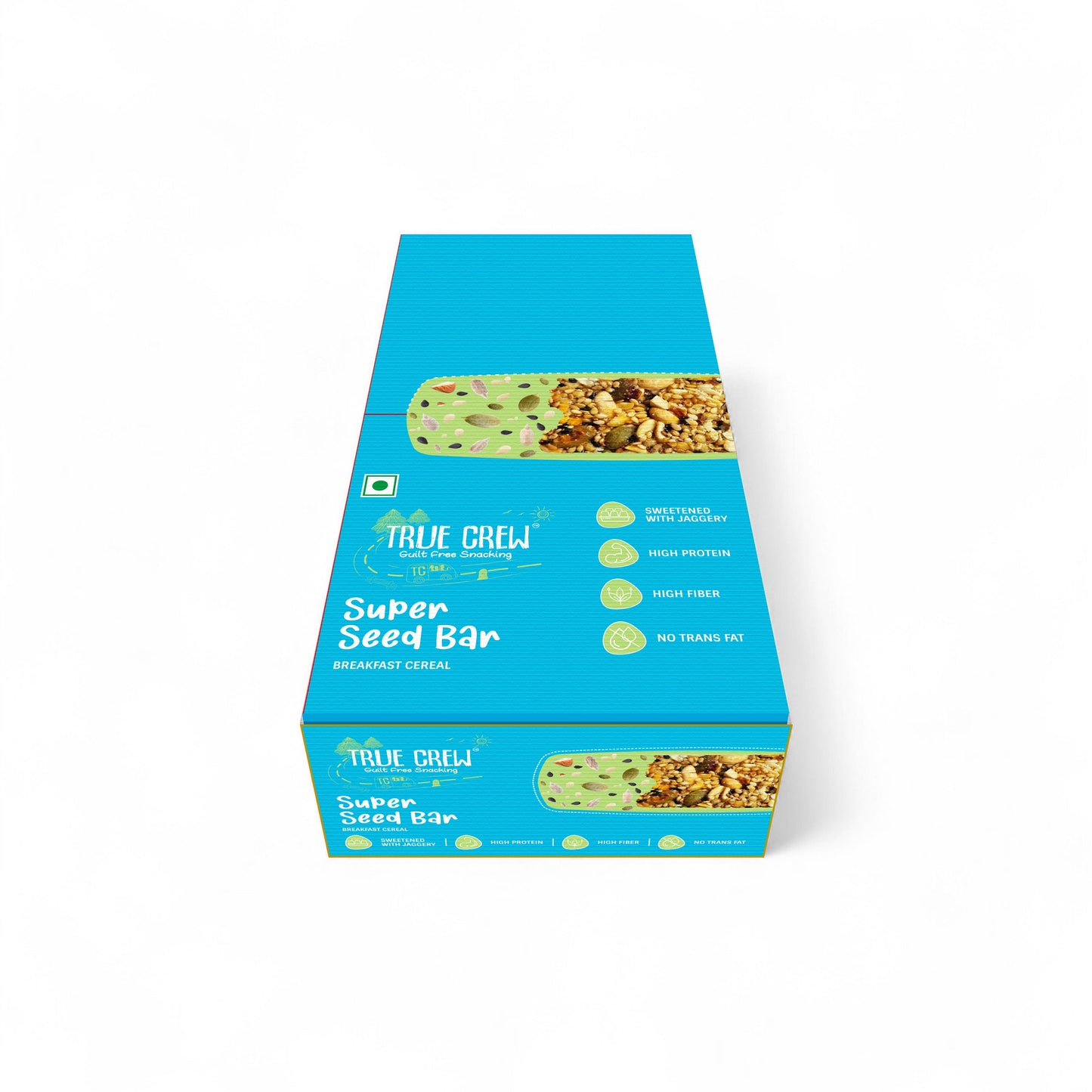 TRUE CREW - Super Seed Bar, 25 g Each (Pack of 10) 25gx10