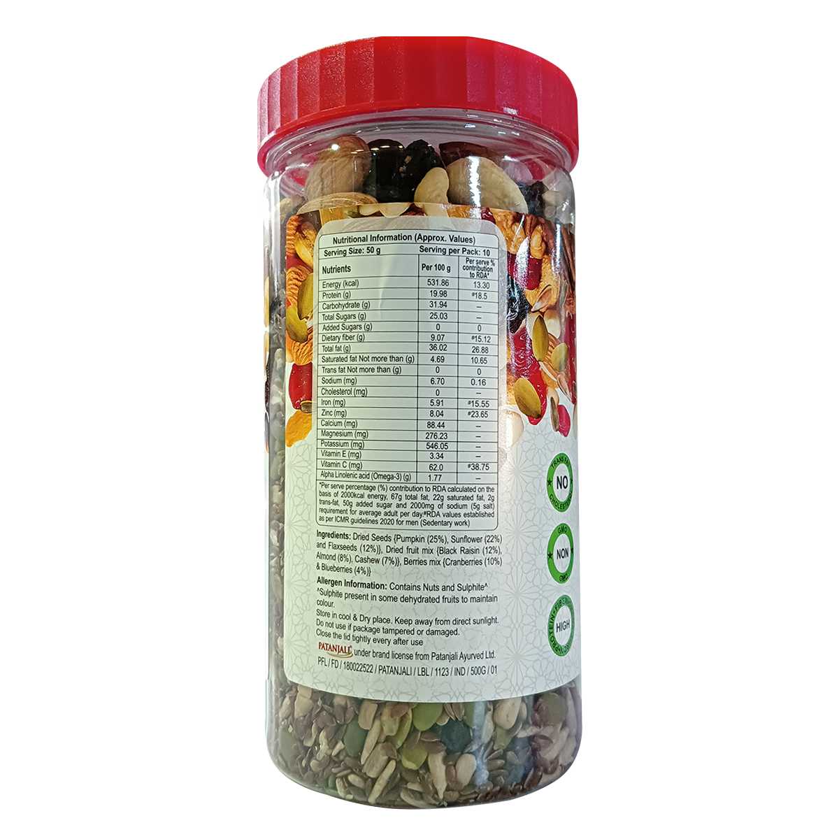 Mix Dry Fruits With Berries & Seed