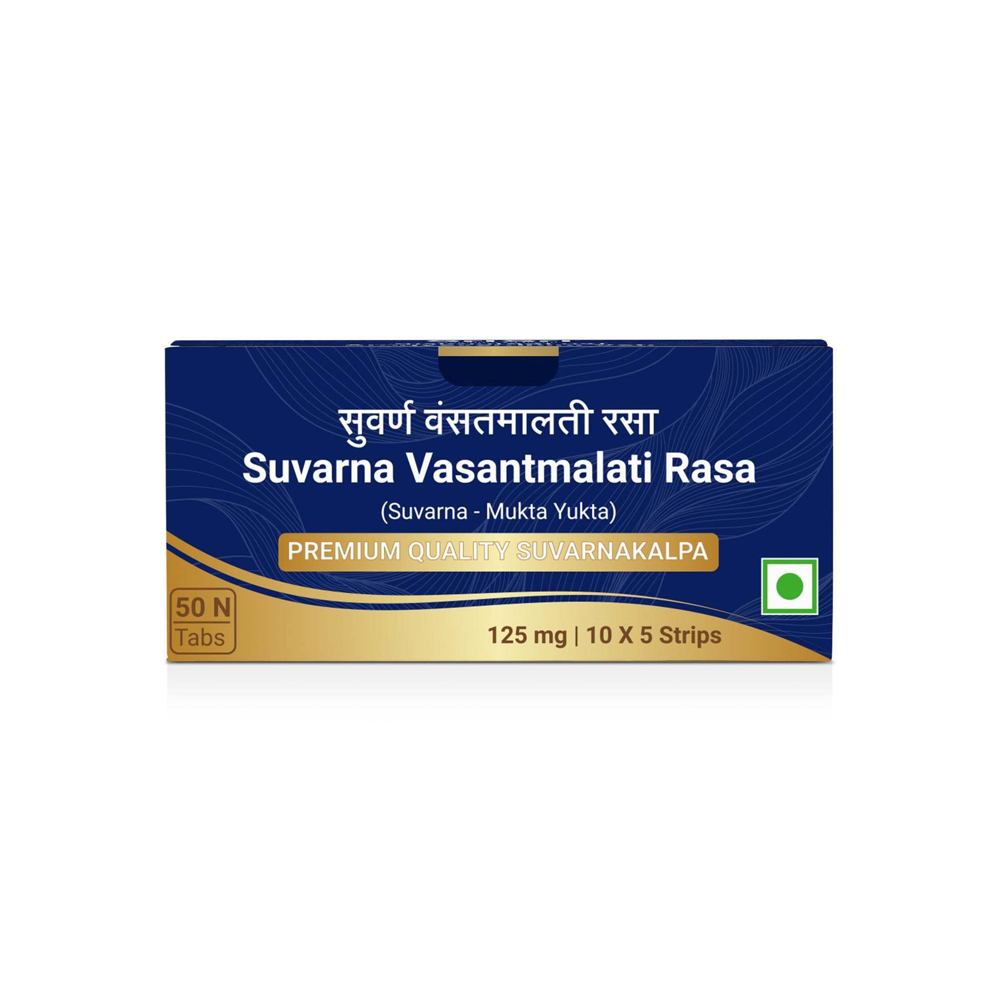 Suvarna Vasant Malati, (Suvarna - Mukta Yukta) Tablets | 125 mg 10tabs