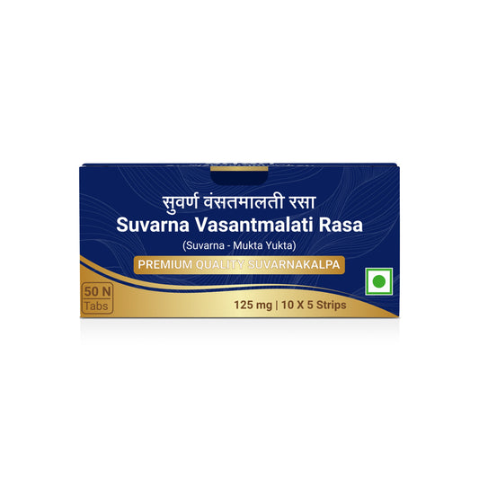 Suvarna Vasant Malati, (Suvarna - Mukta Yukta) Tablets | 125 mg 10tabs
