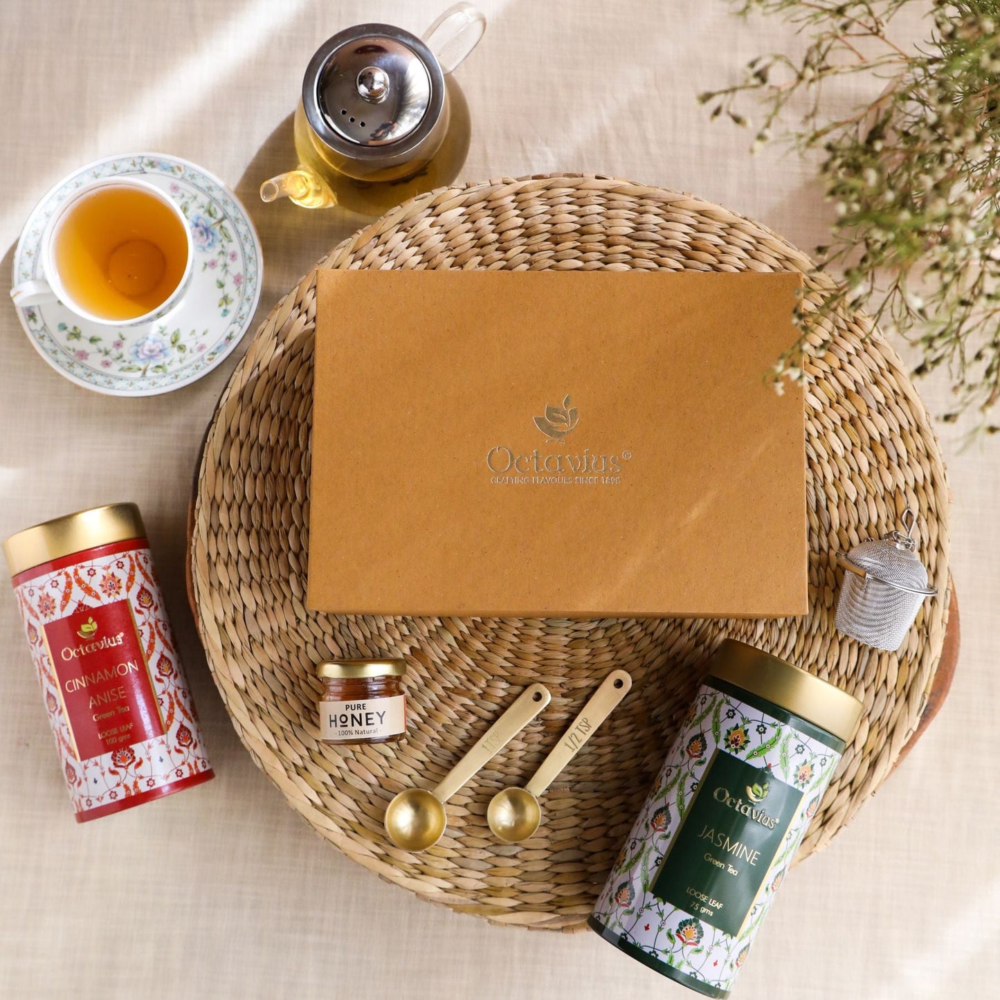 Tea Essentials-Floral Wellness (2 Wellness Green Tea Blends) 950g