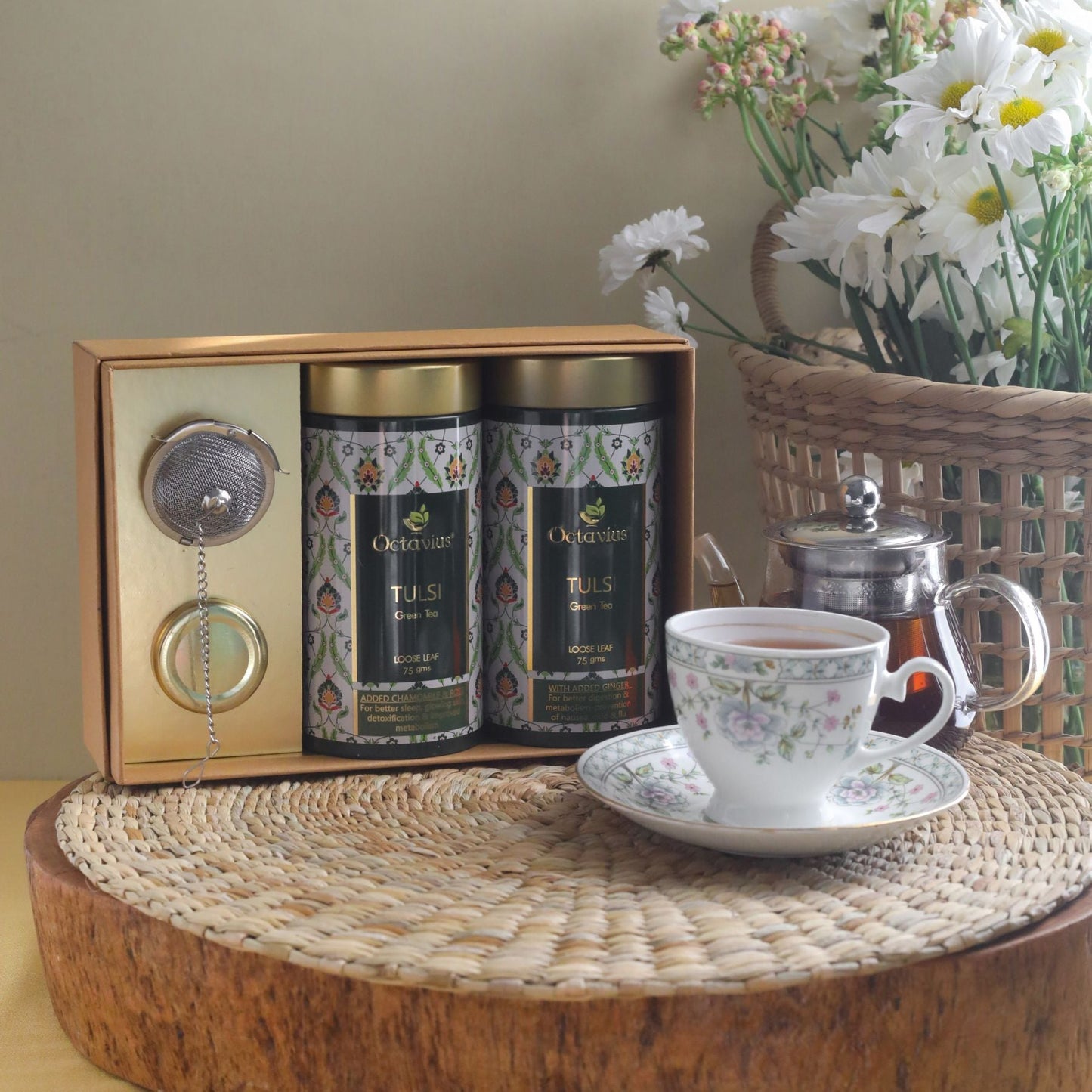 Tea Essentials- Truly Tulsi (2 Tulsi Green Tea Blends) 950g
