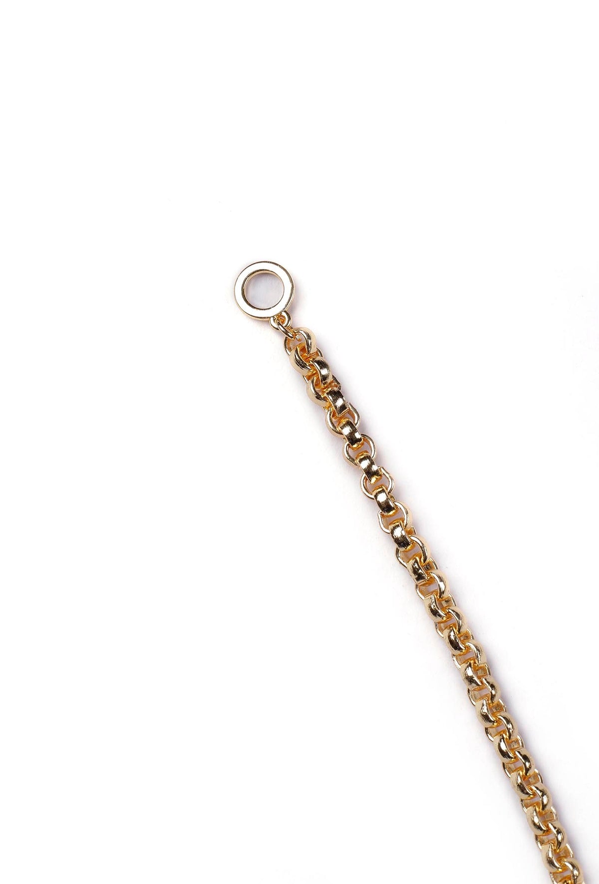 Twisted Gold Chain Brass Necklace