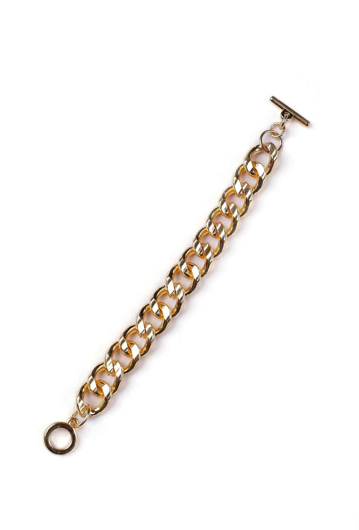 Copper Twisted Gold Chain Brass Bracelet