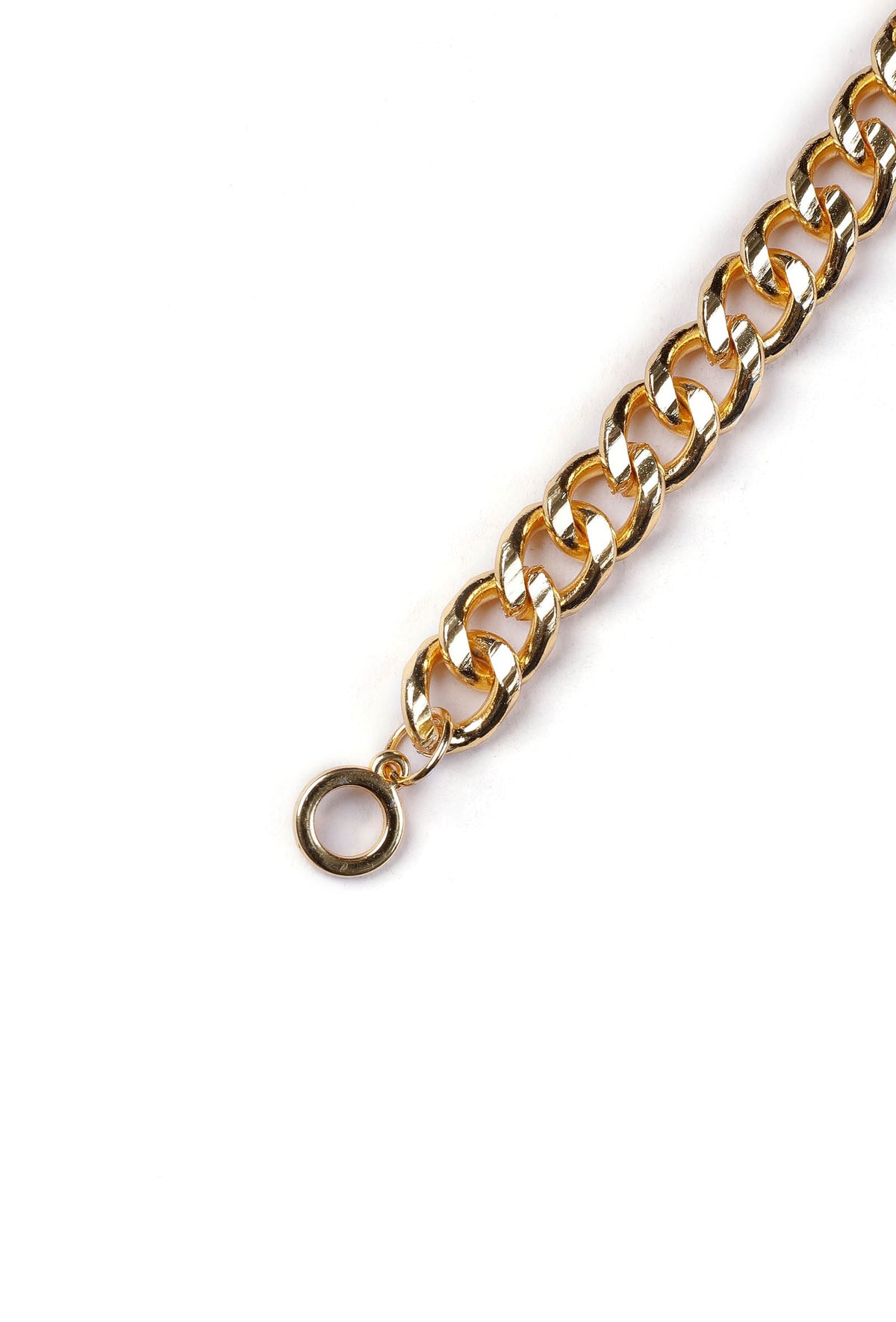 Copper Twisted Gold Chain Brass Bracelet