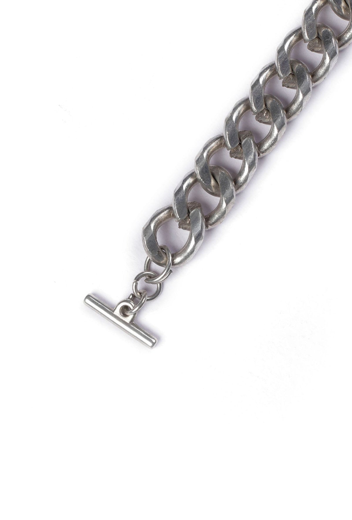 Qadira Three Layered Silver Chain Bracelet