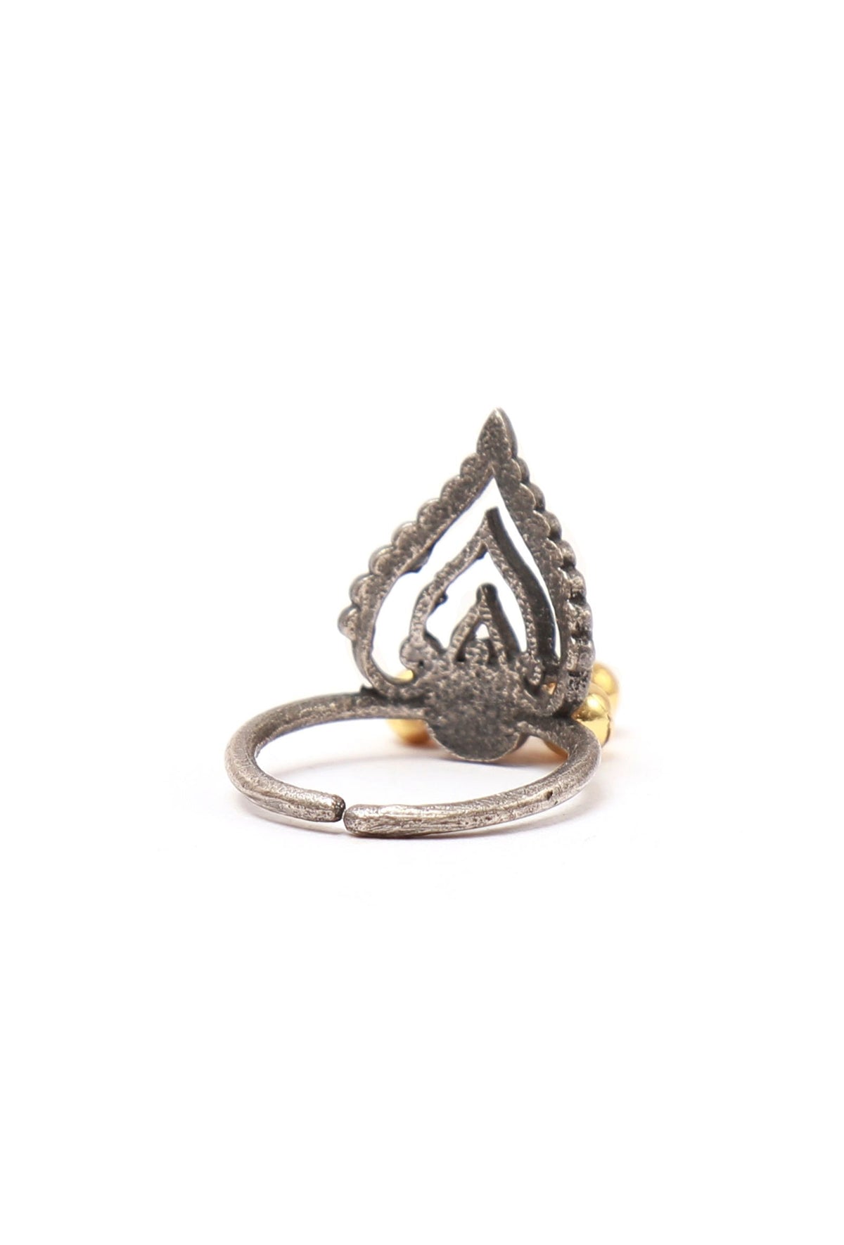 Set of 4: Swara Silver Brass Toering
