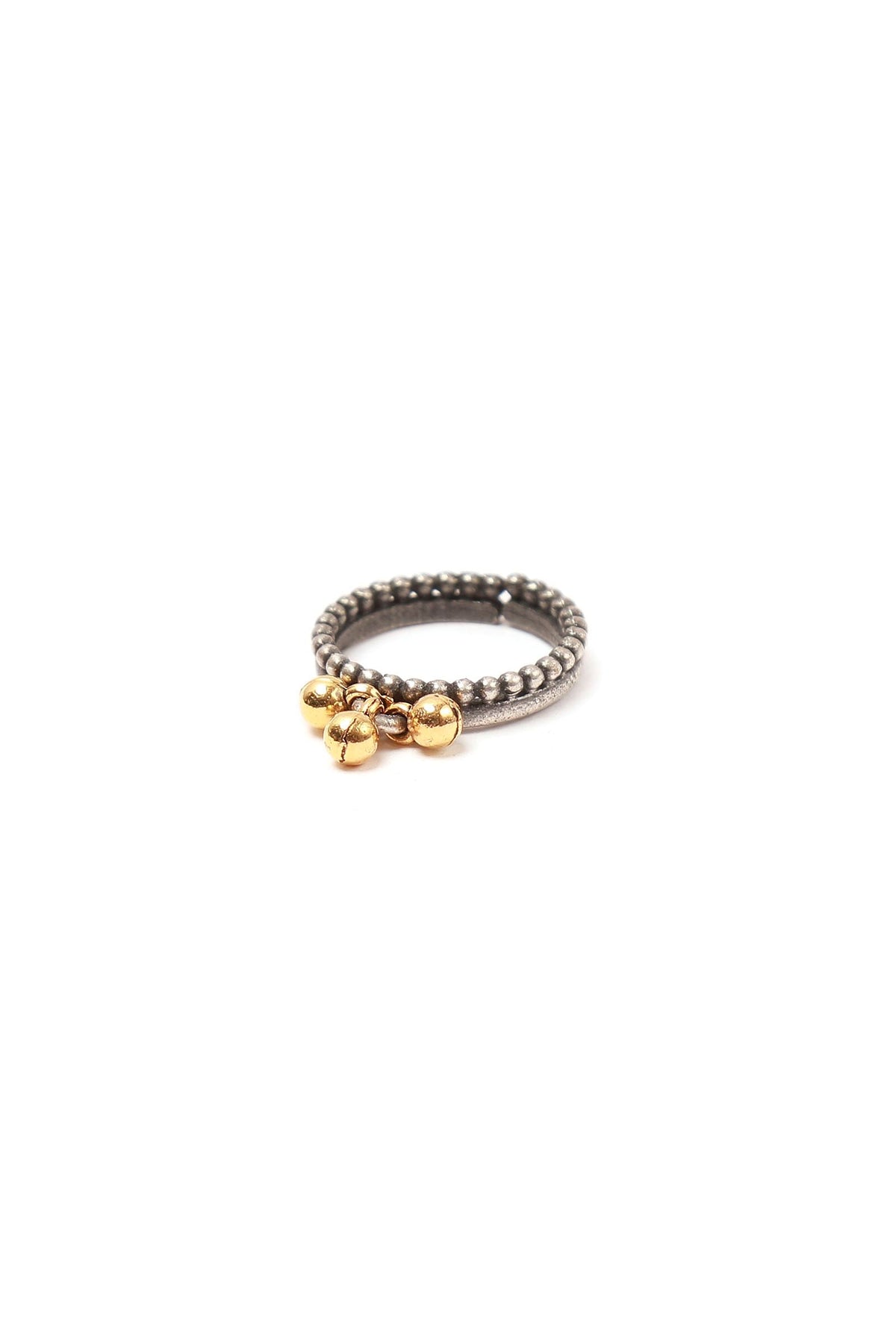 Set of 4: Dhruvi Silver Brass Toering