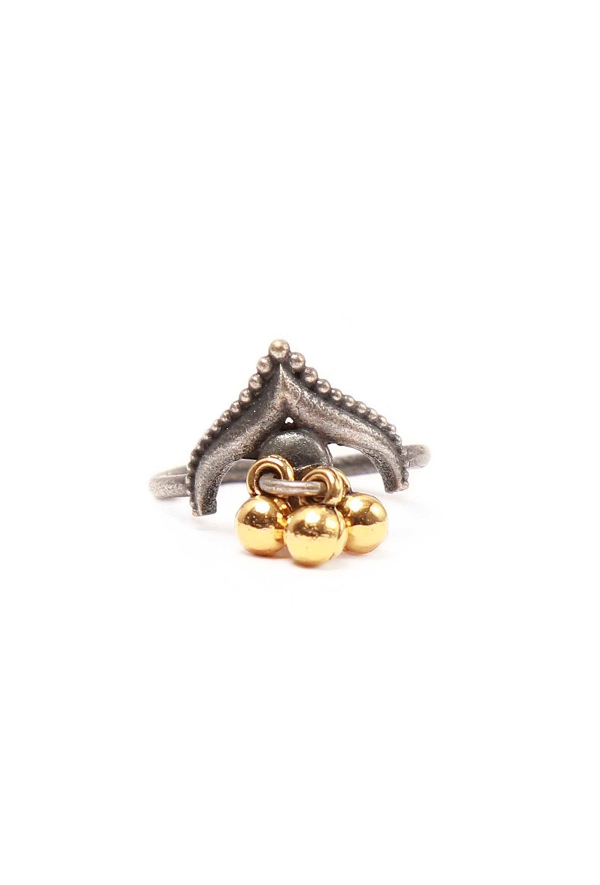 Set of 4: Alasa Silver Brass Toering