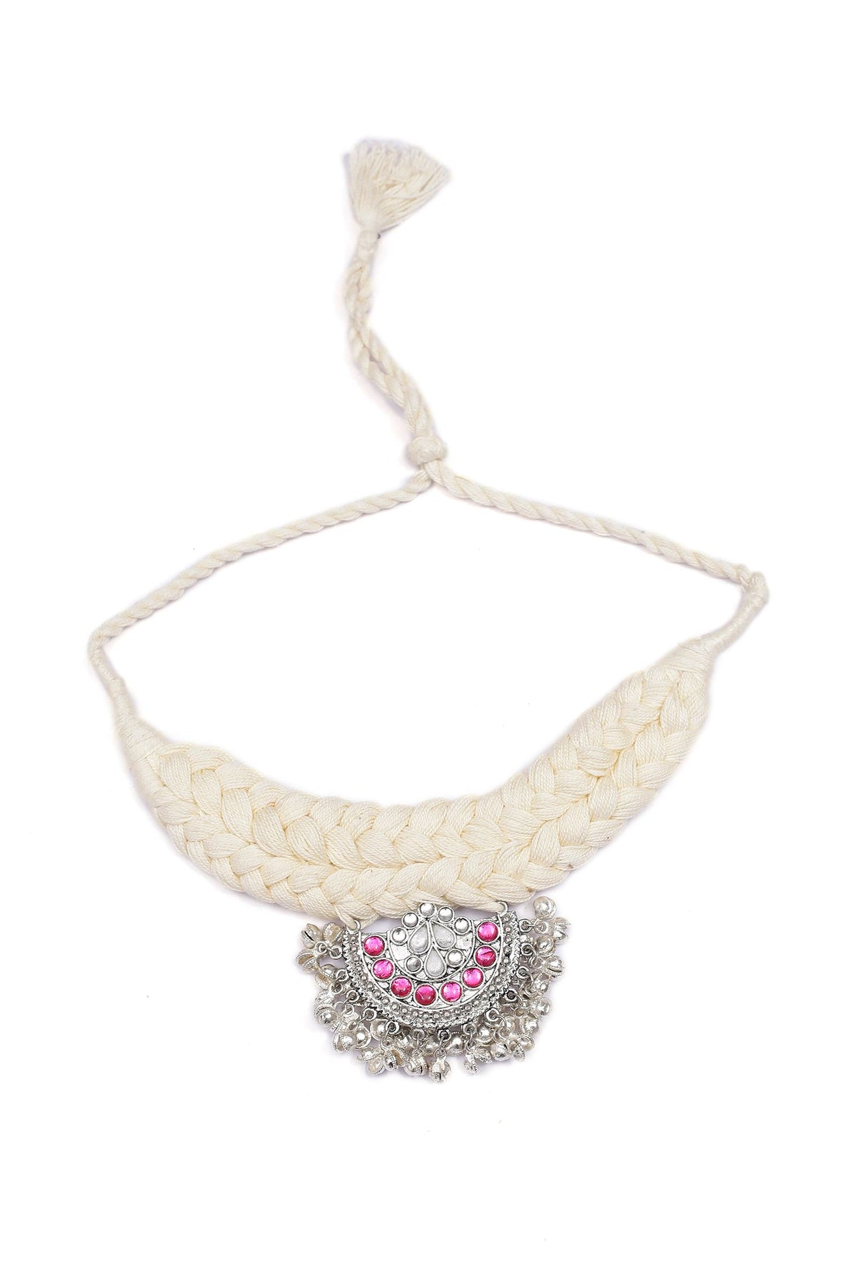 Irvin White Kundan Tribal Necklace