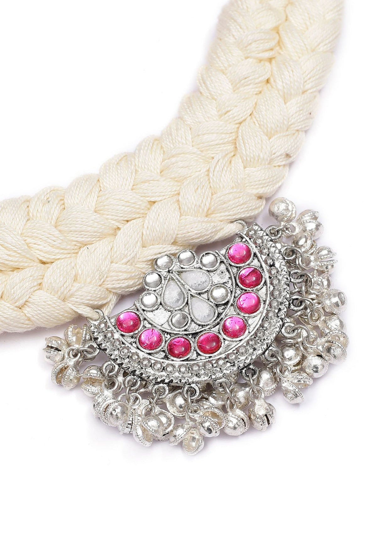 Irvin White Kundan Tribal Necklace