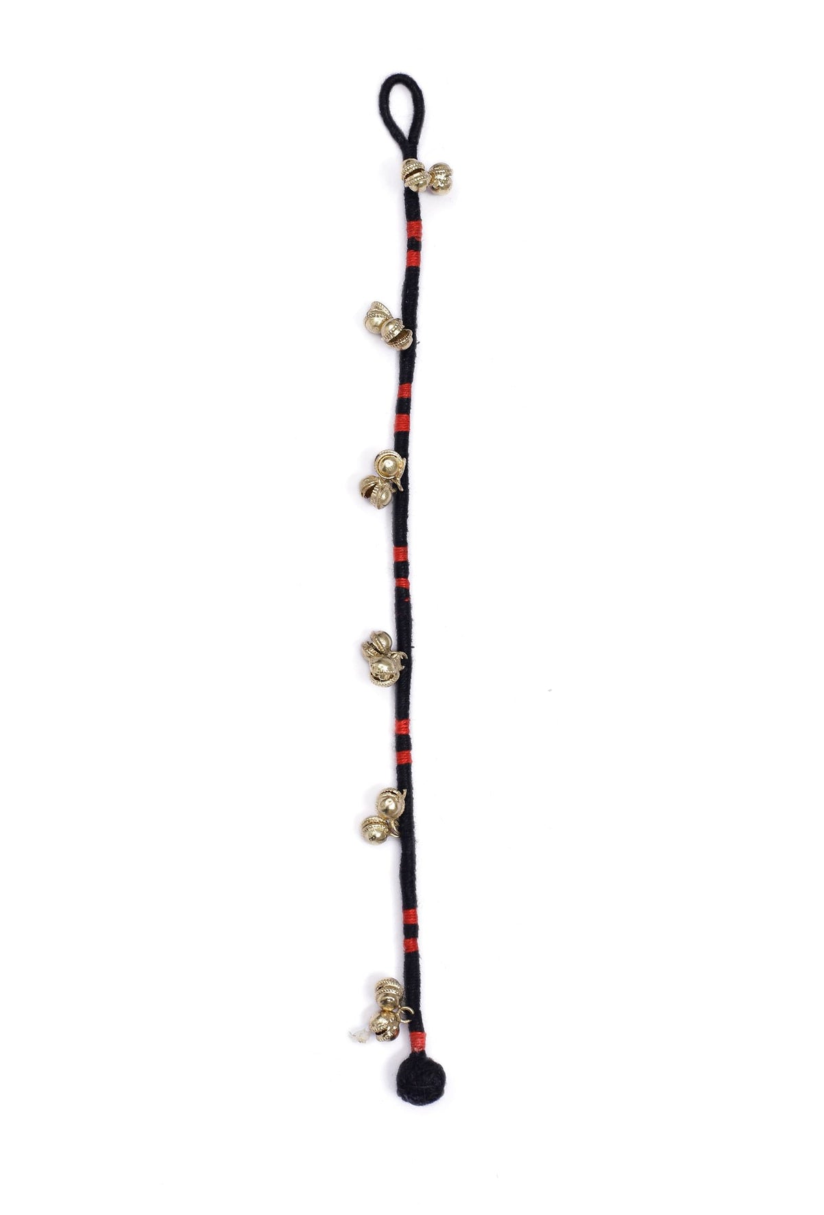 Set of 2: Black Ghungroo Tribal Anklet