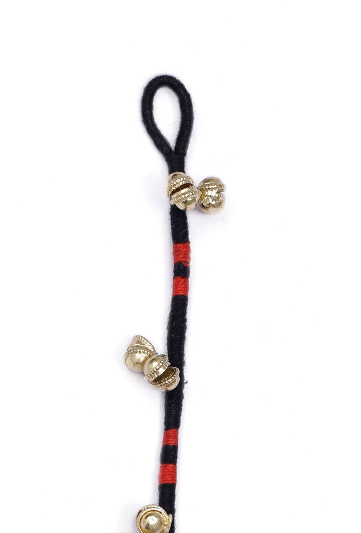 Set of 2: Black Ghungroo Tribal Anklet