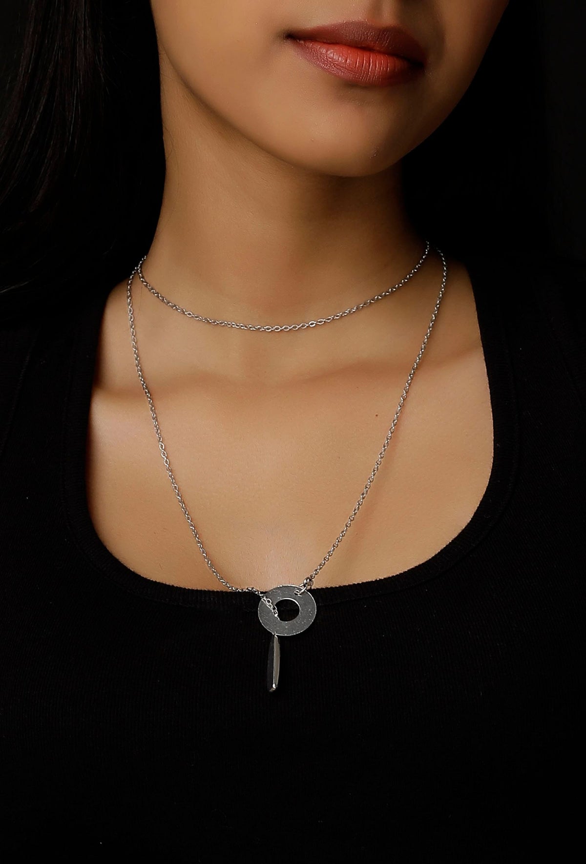 Charlotte Silver Layered Chain