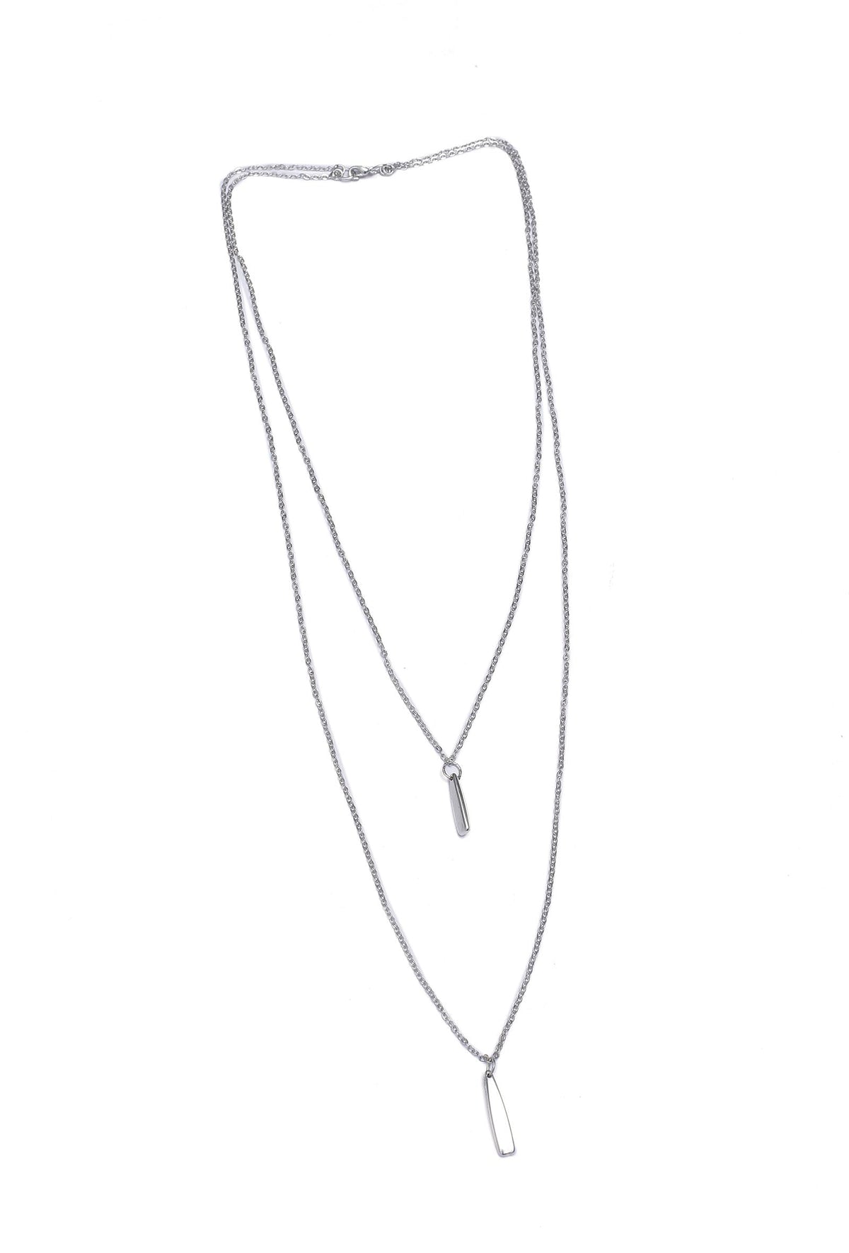 Amelia Silver Layered Chain