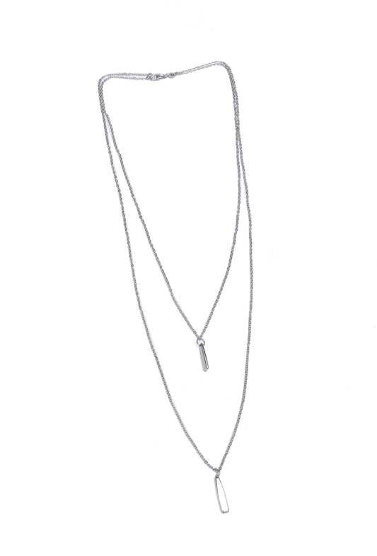 Amelia Silver Layered Chain