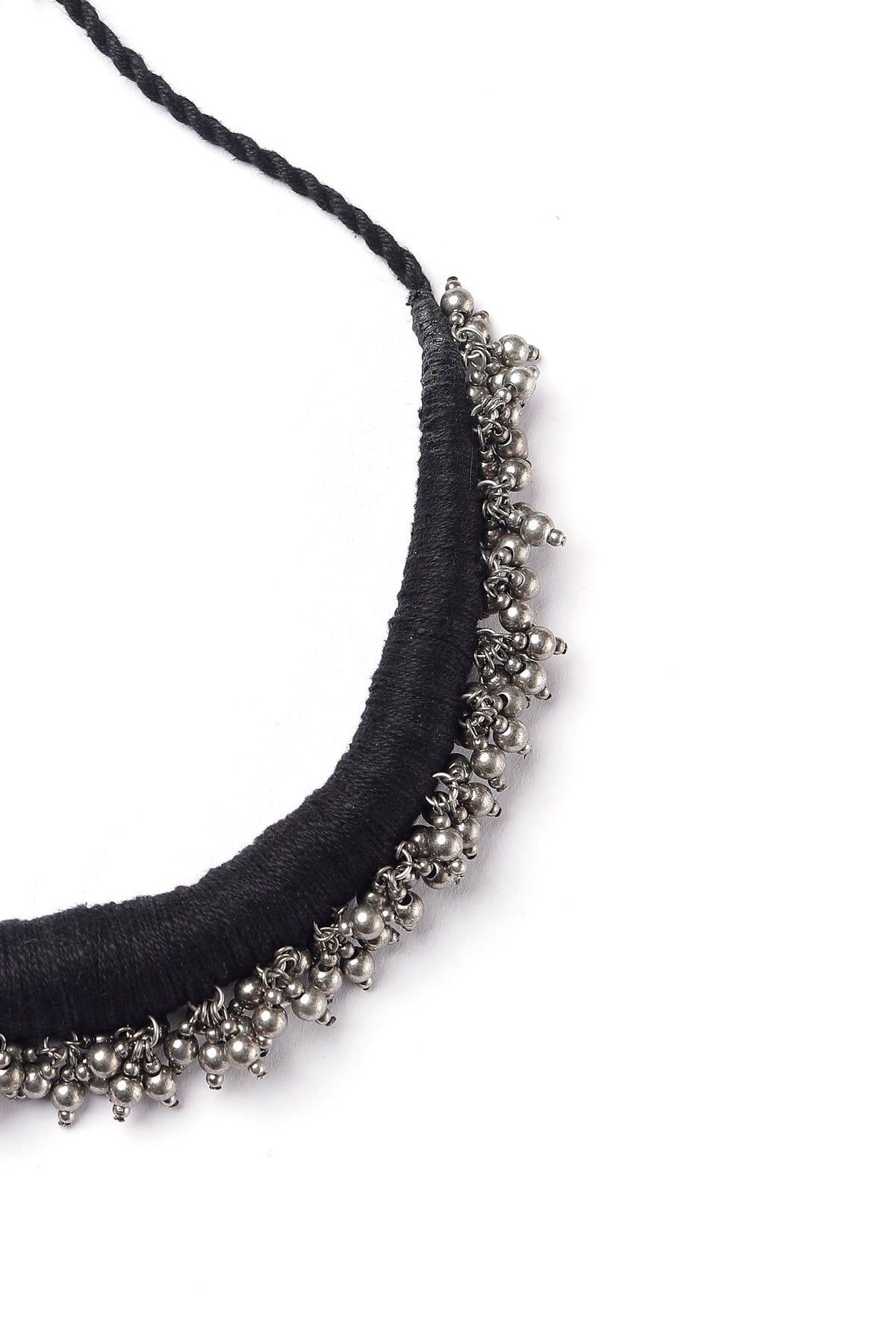 Naghma Black Tribal Ghungroo Necklace