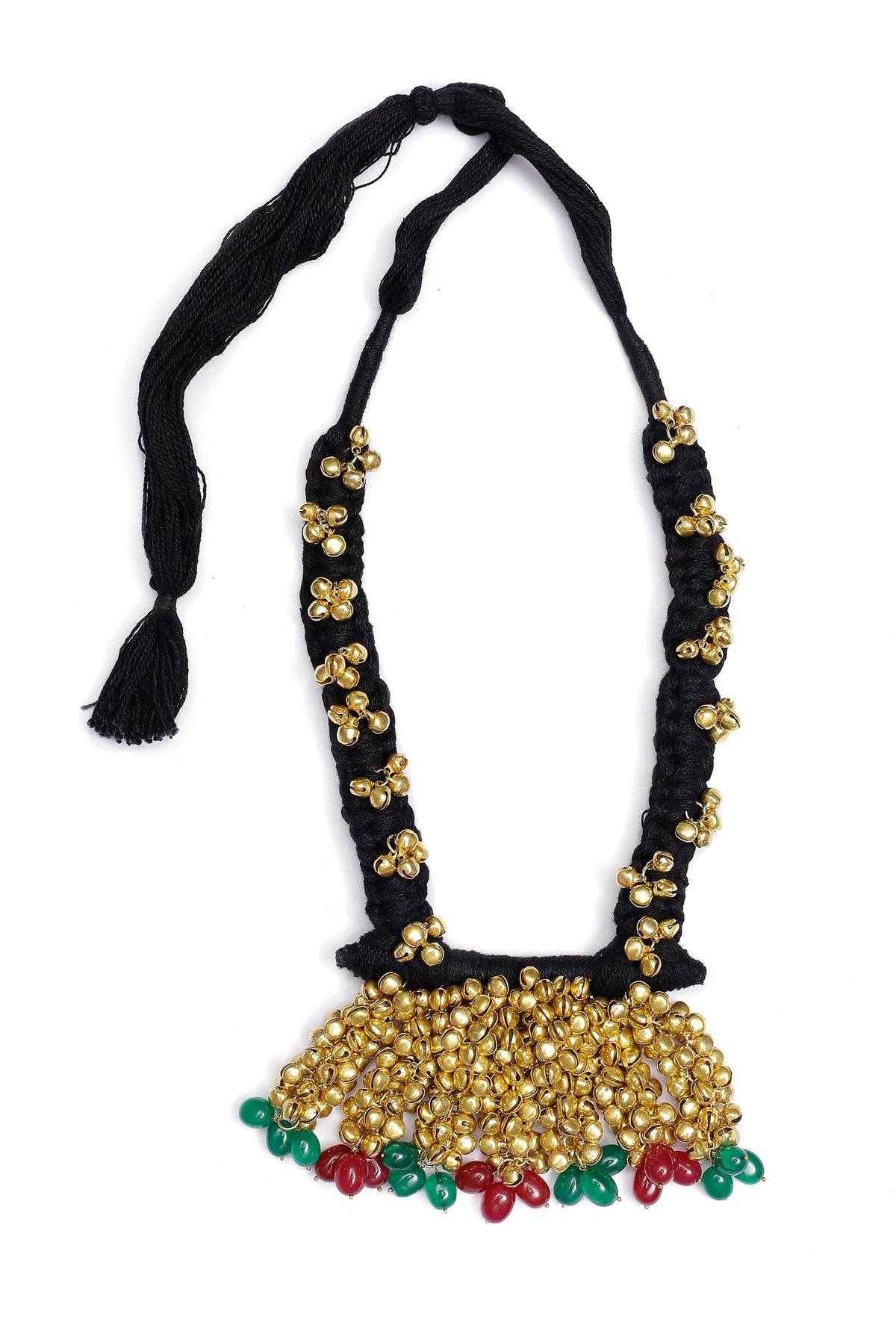 Black Golden Temple Tribal Pendant