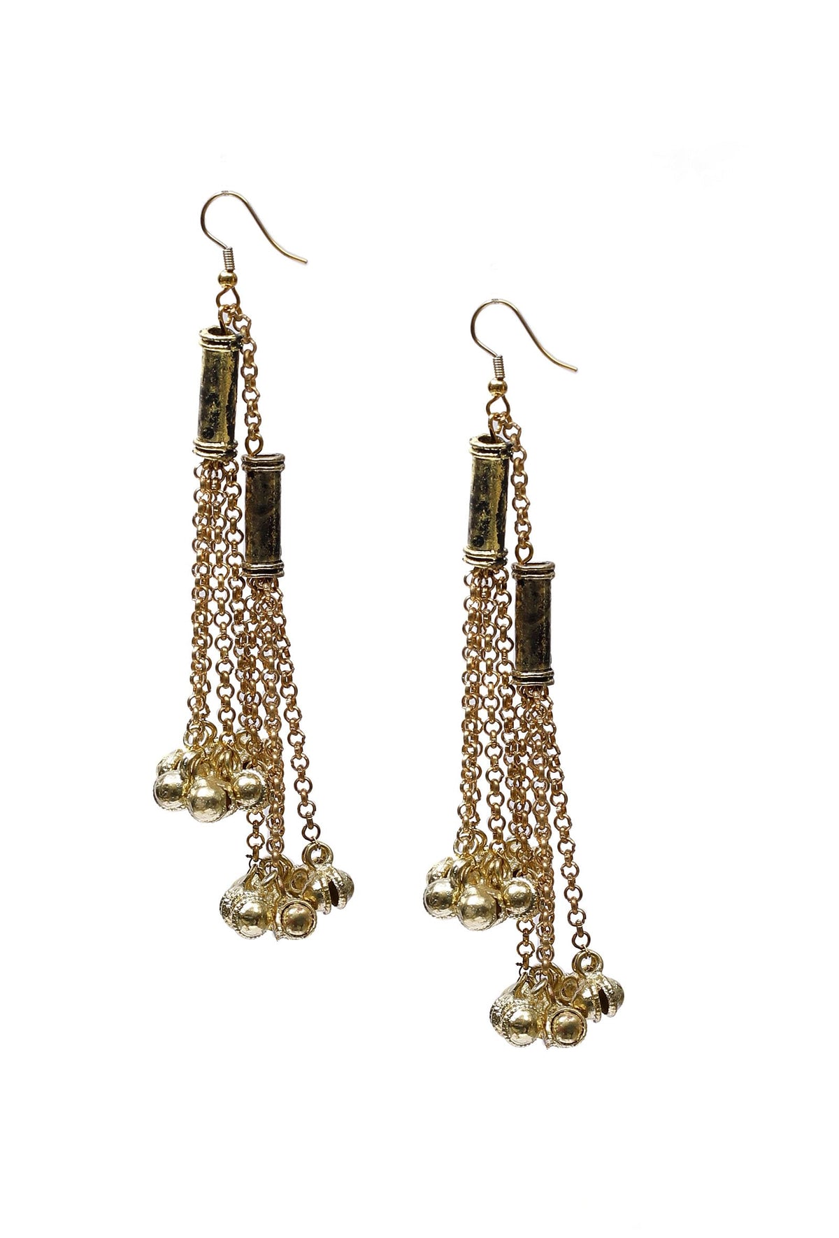 Nazron Tribal Brass Earrings