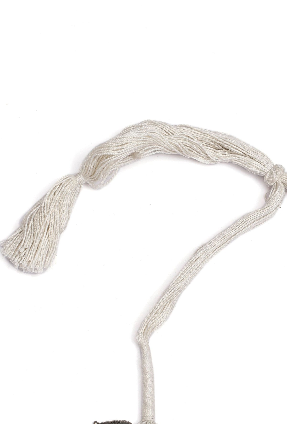 Chandni White Tribal Brass Necklace