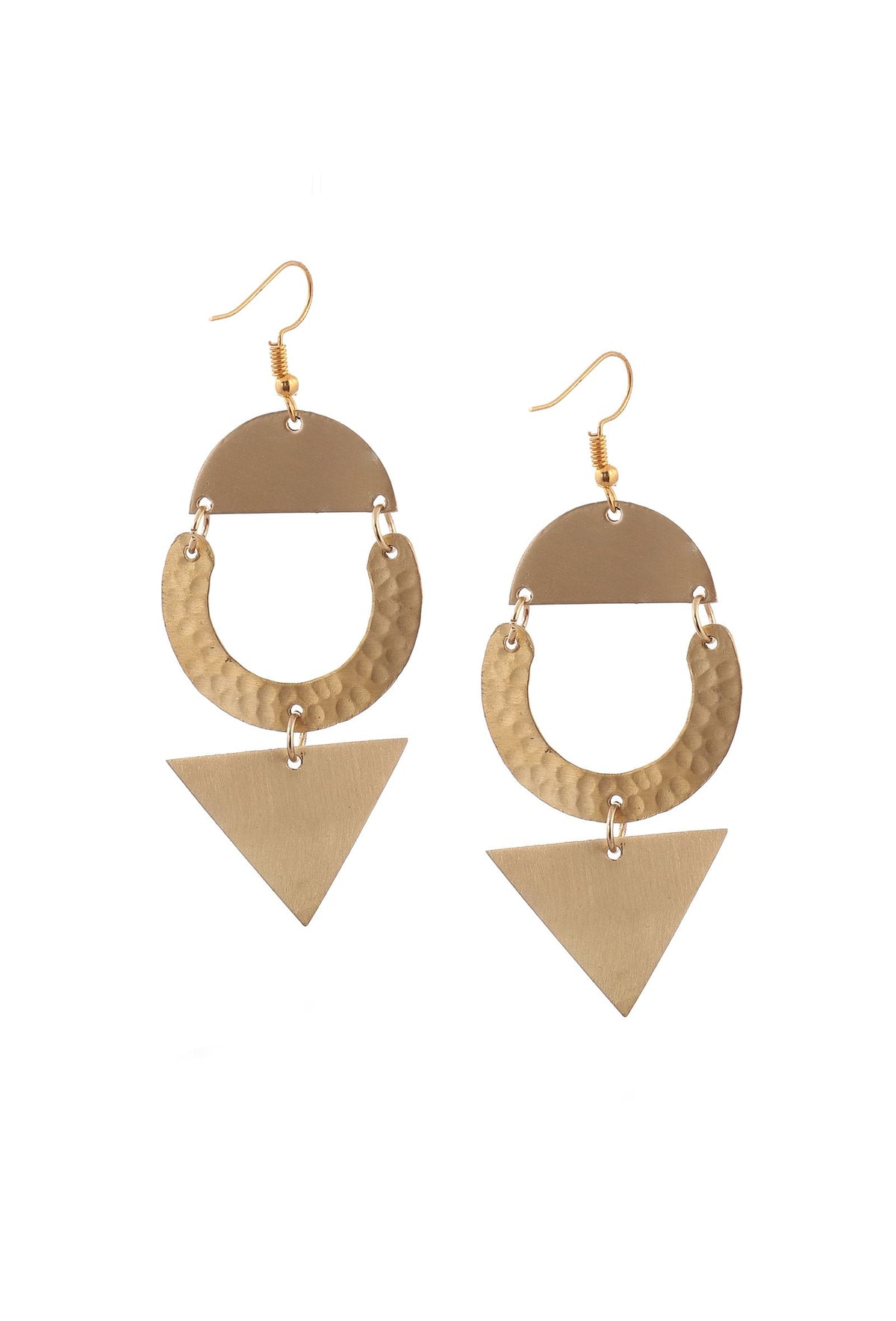 Jacqueline Brass Earrings