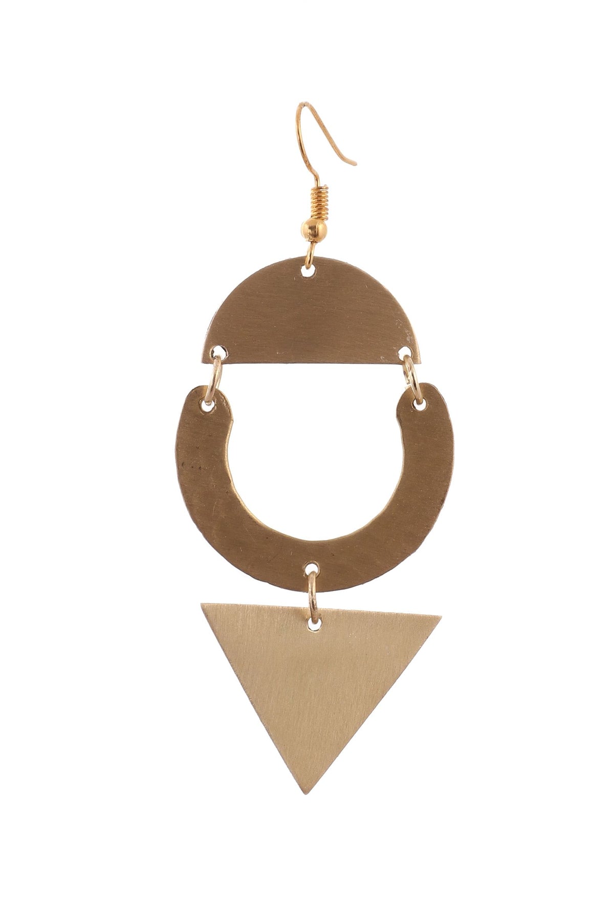 Jacqueline Brass Earrings