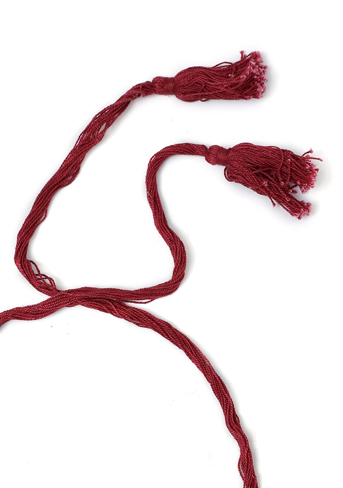 Maroon Thread Tribal Necklace