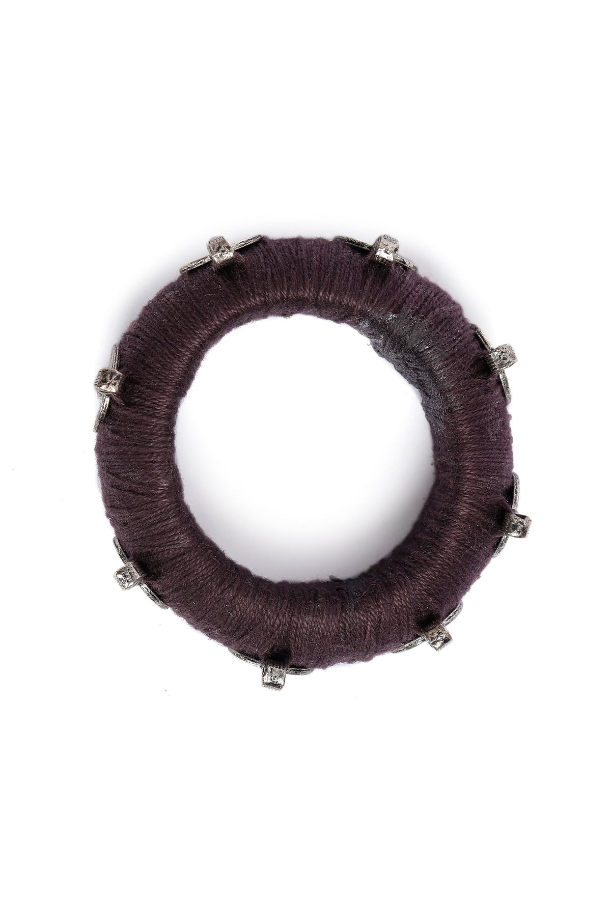 Onyx Brown Thread Wooden Bangles サイズ 2.2（内径 約5.4cm）