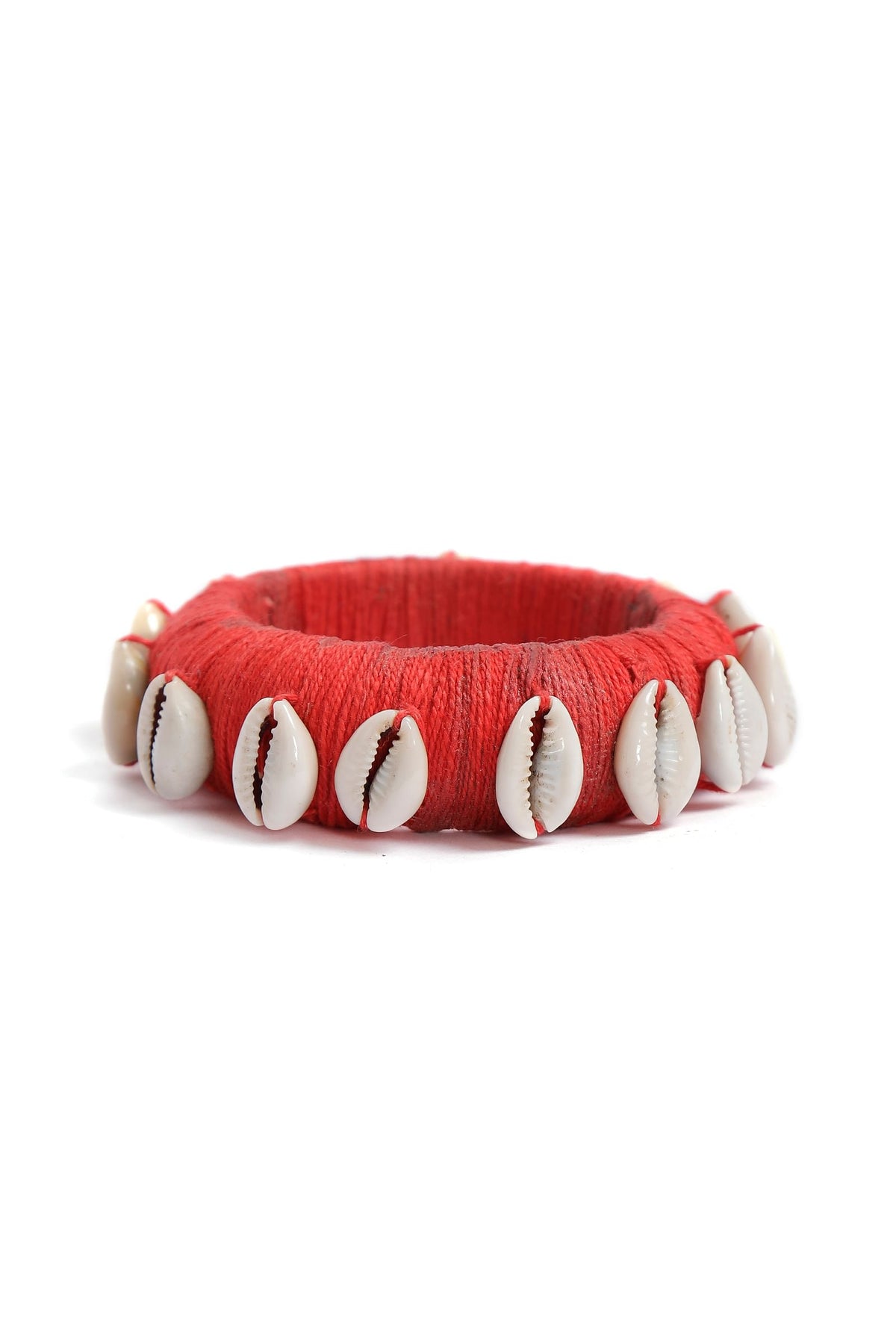 Orange Thread Wooden Bangles サイズ 2.4（内径 約5.7cm）