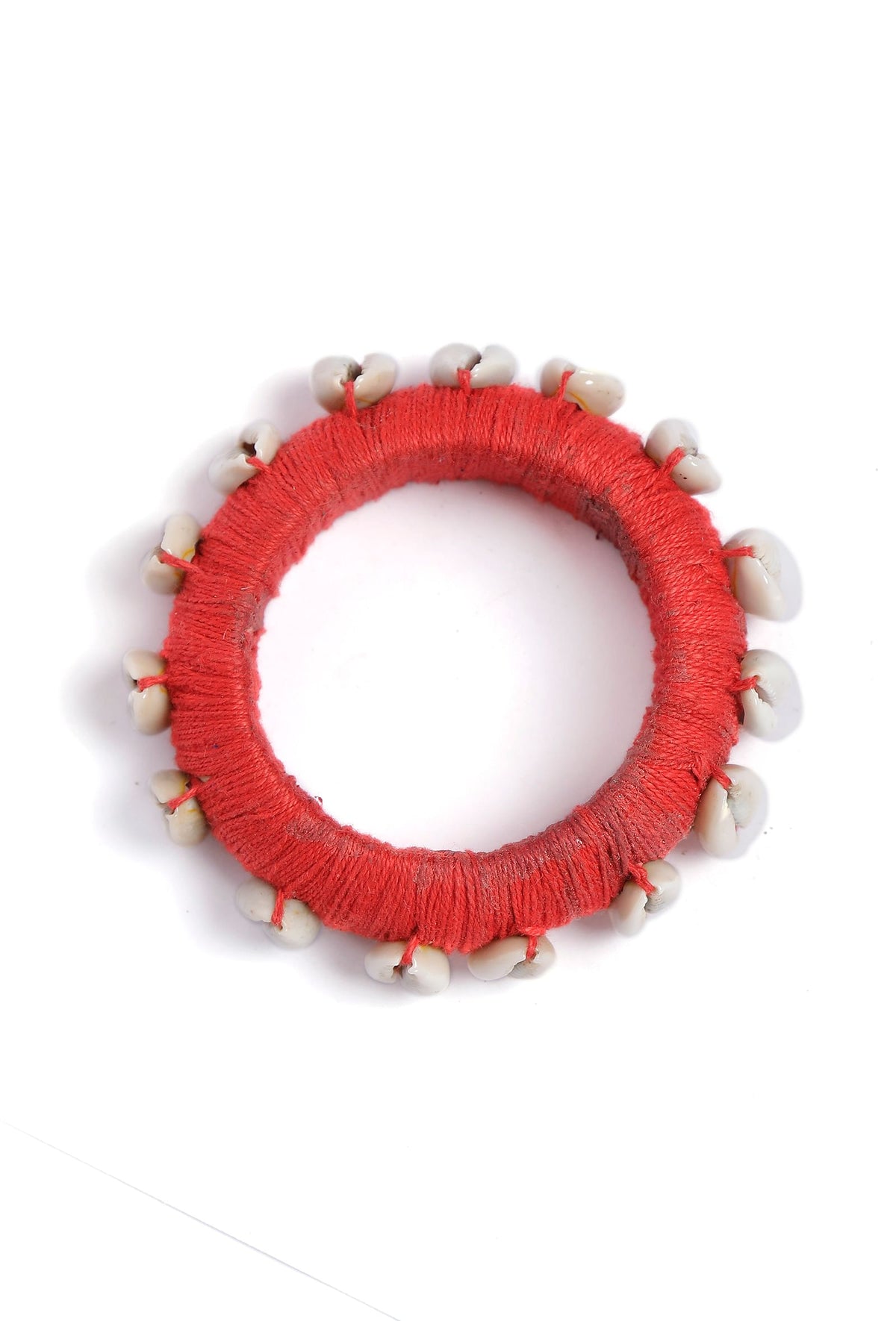 Orange Thread Wooden Bangles サイズ 2.4（内径 約5.7cm）