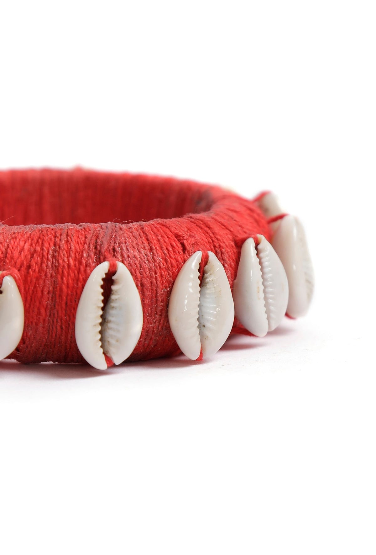Orange Thread Wooden Bangles サイズ 2.4（内径 約5.7cm）