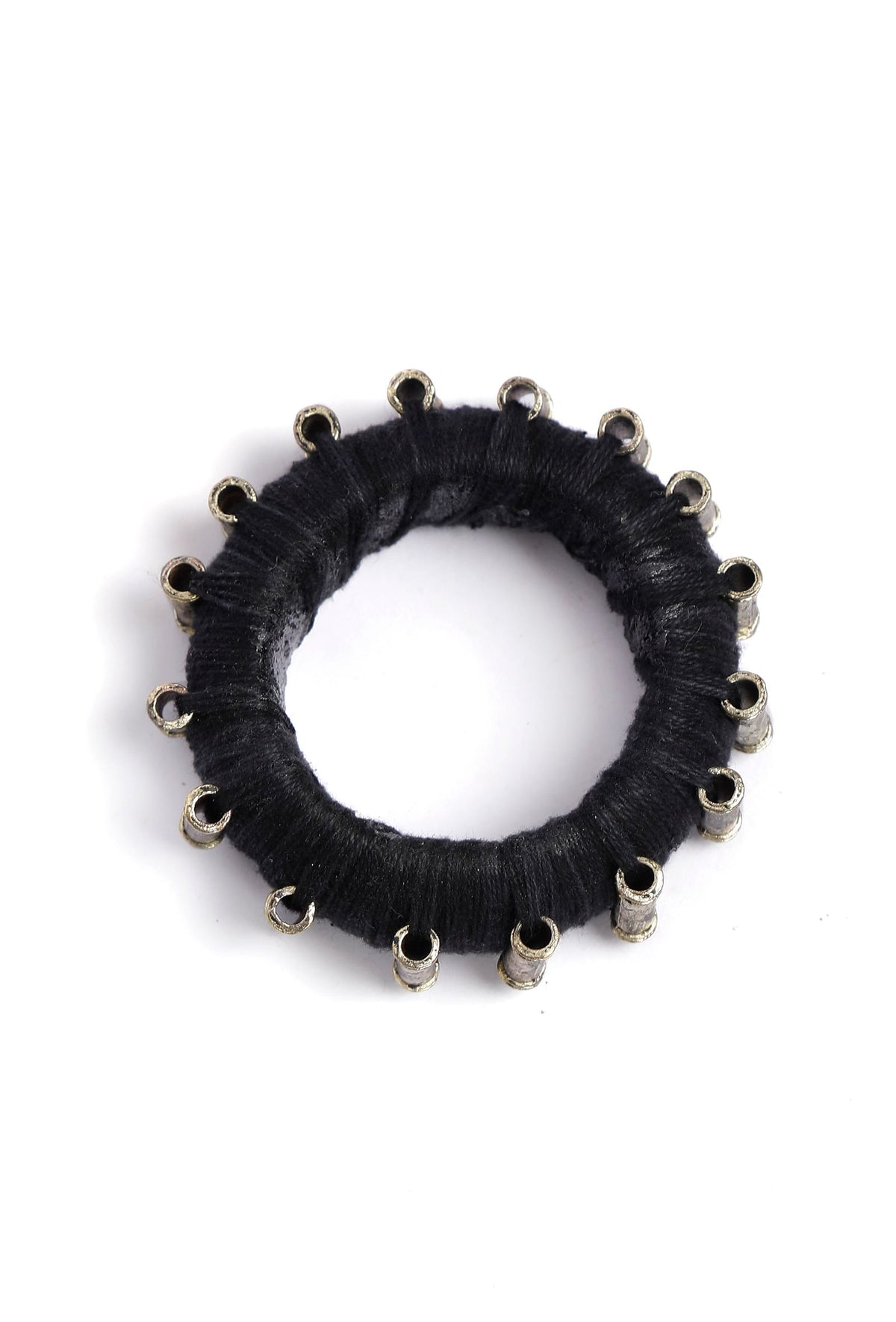 Onyx Black Thread Wooden Bangles サイズ 2.2（内径 約5.4cm）