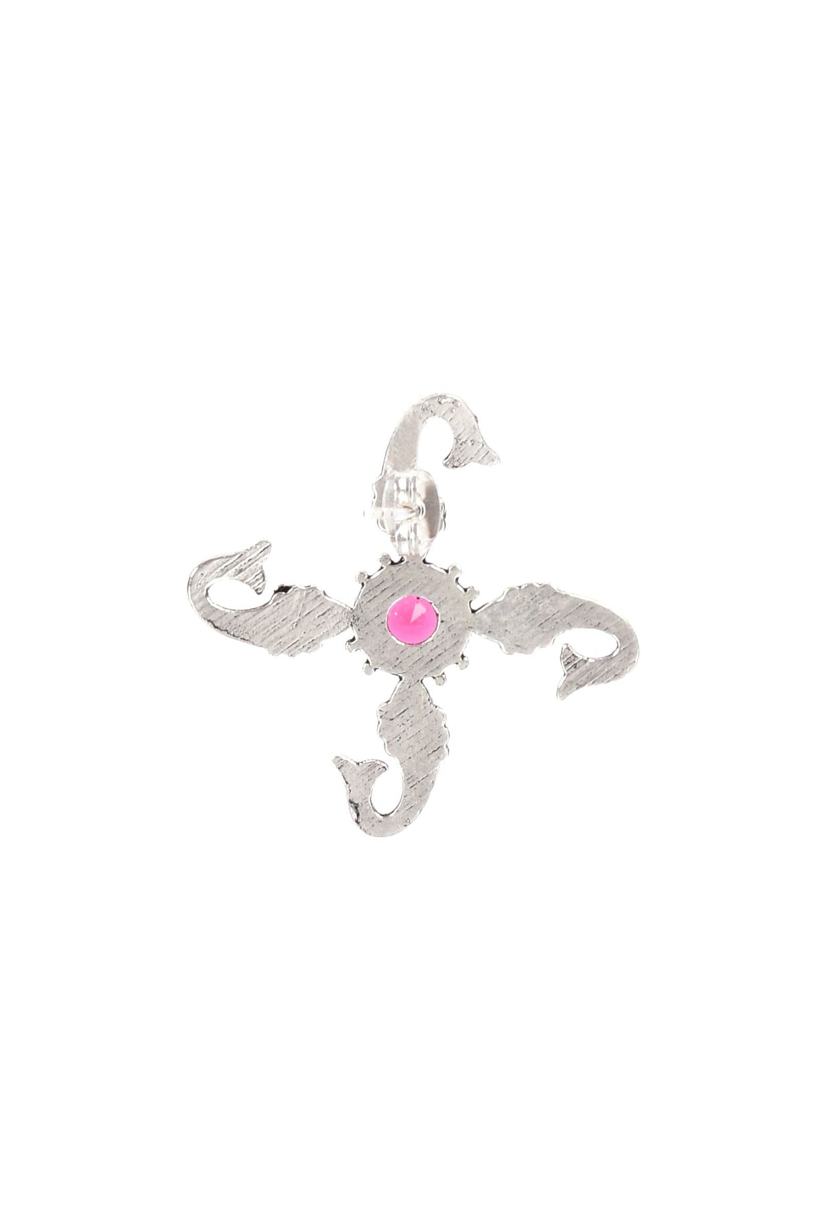 Rose Pink Brass Earrings