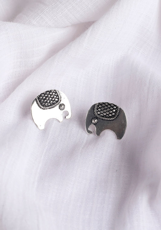 Lotus Rose Red Brass Earrings